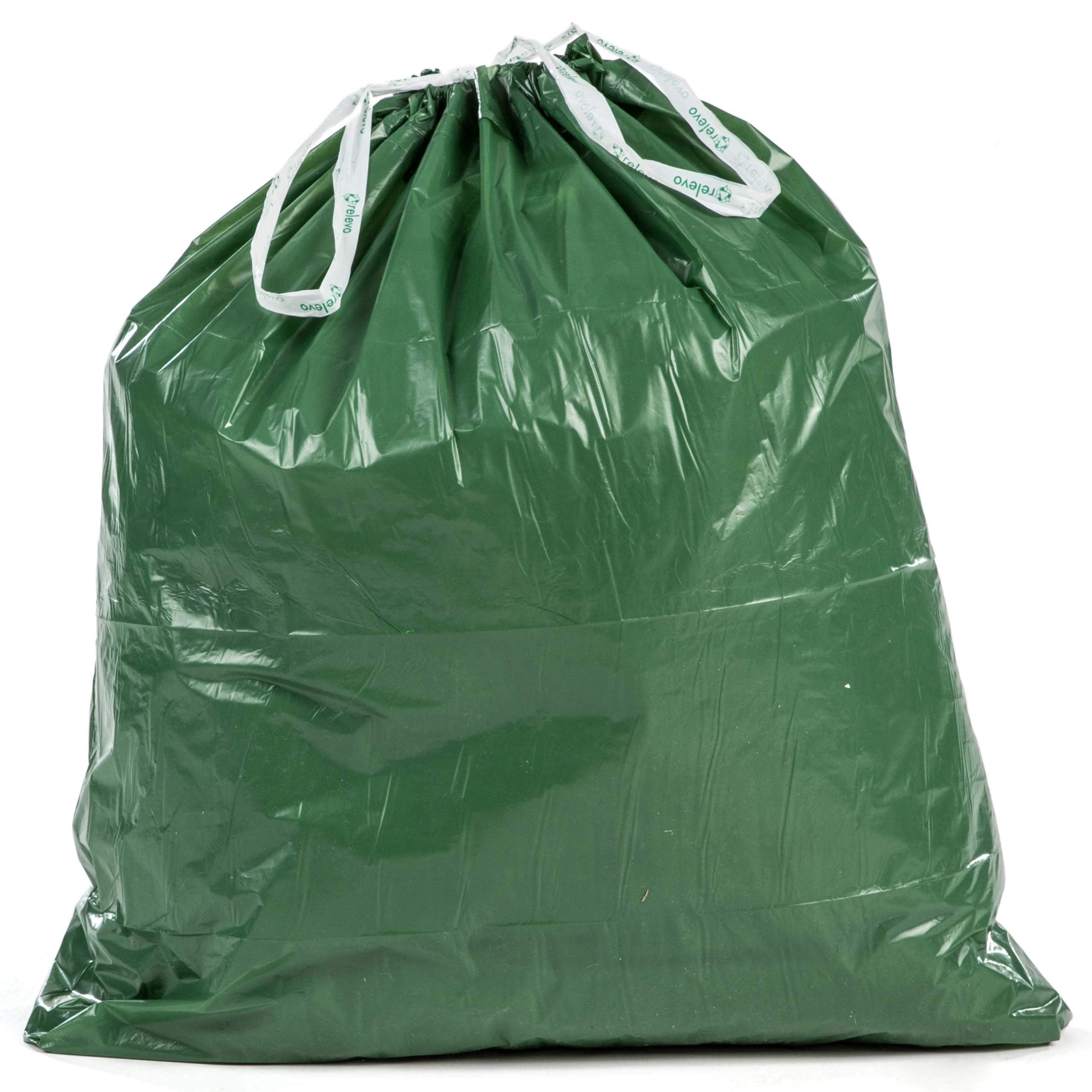 Relevo 50L Bin Liners - 100% Recycled Plastic | Drawstring Closure | 30 Count 4
