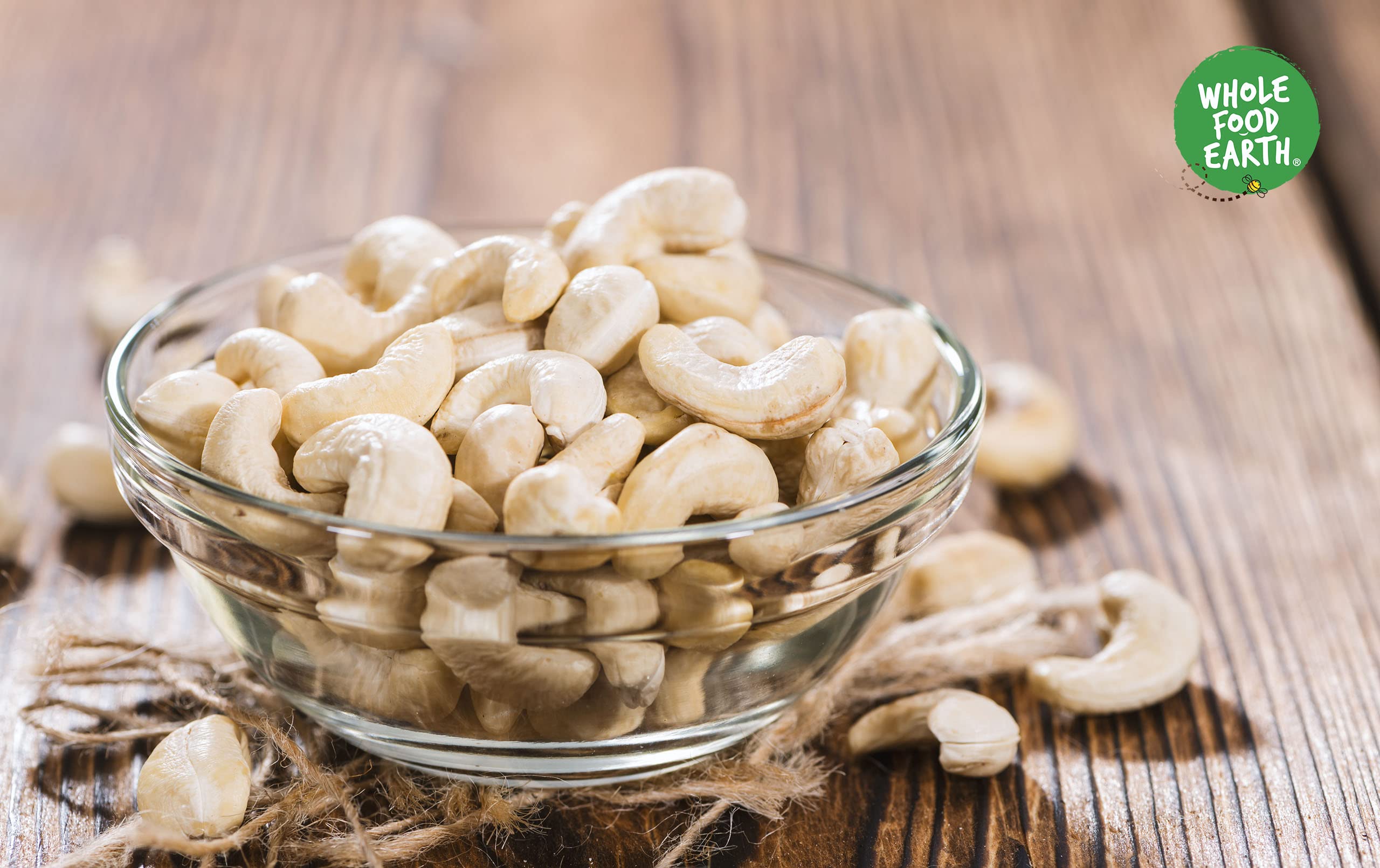 Wholefood Earth Organic Cashew Nuts Whole – 1 kg | Raw | GMO Free | Vegan 5