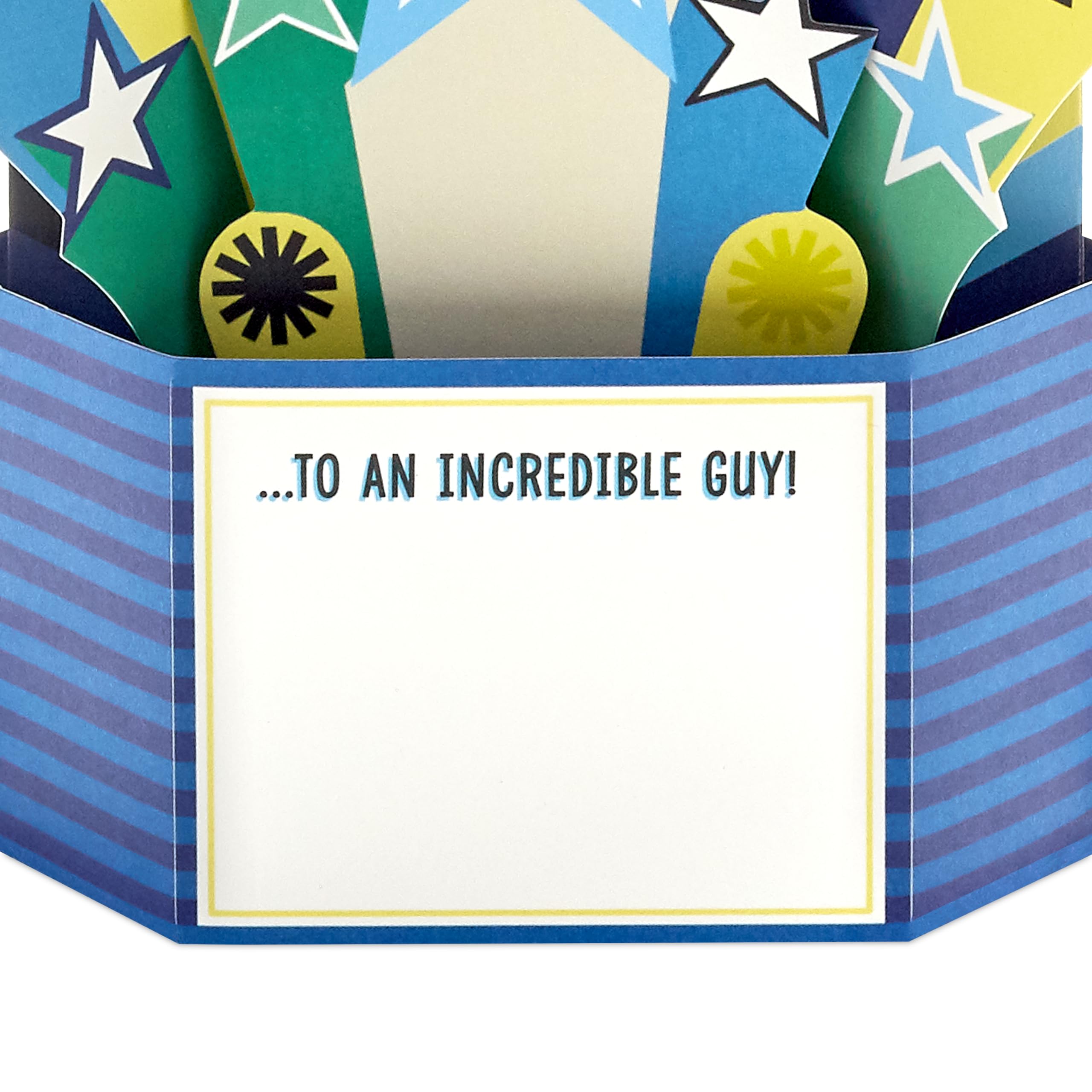 Hallmark Paper Wonder Fathers Day Card - 3D Pop Up Musical Light Up Banner Design 5