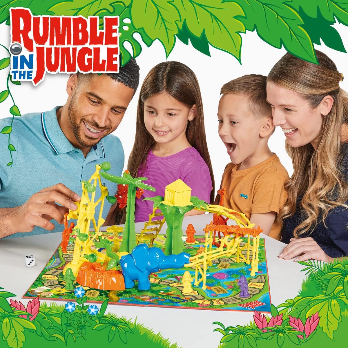 TOMY Games Rumble in the Jungle Board Game, Family Action Game for Kids & Adults 7