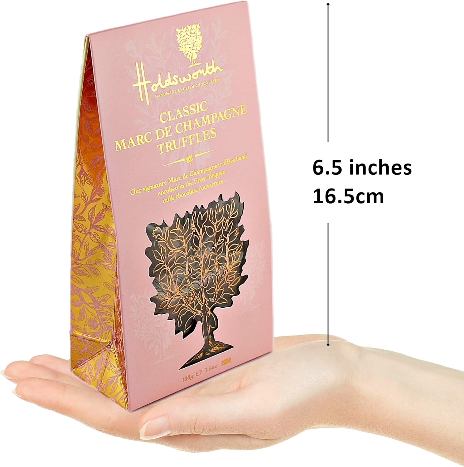 Holdsworth - Marc de Champagne Milk Chocolate Truffles Treat Bag, 100g 4