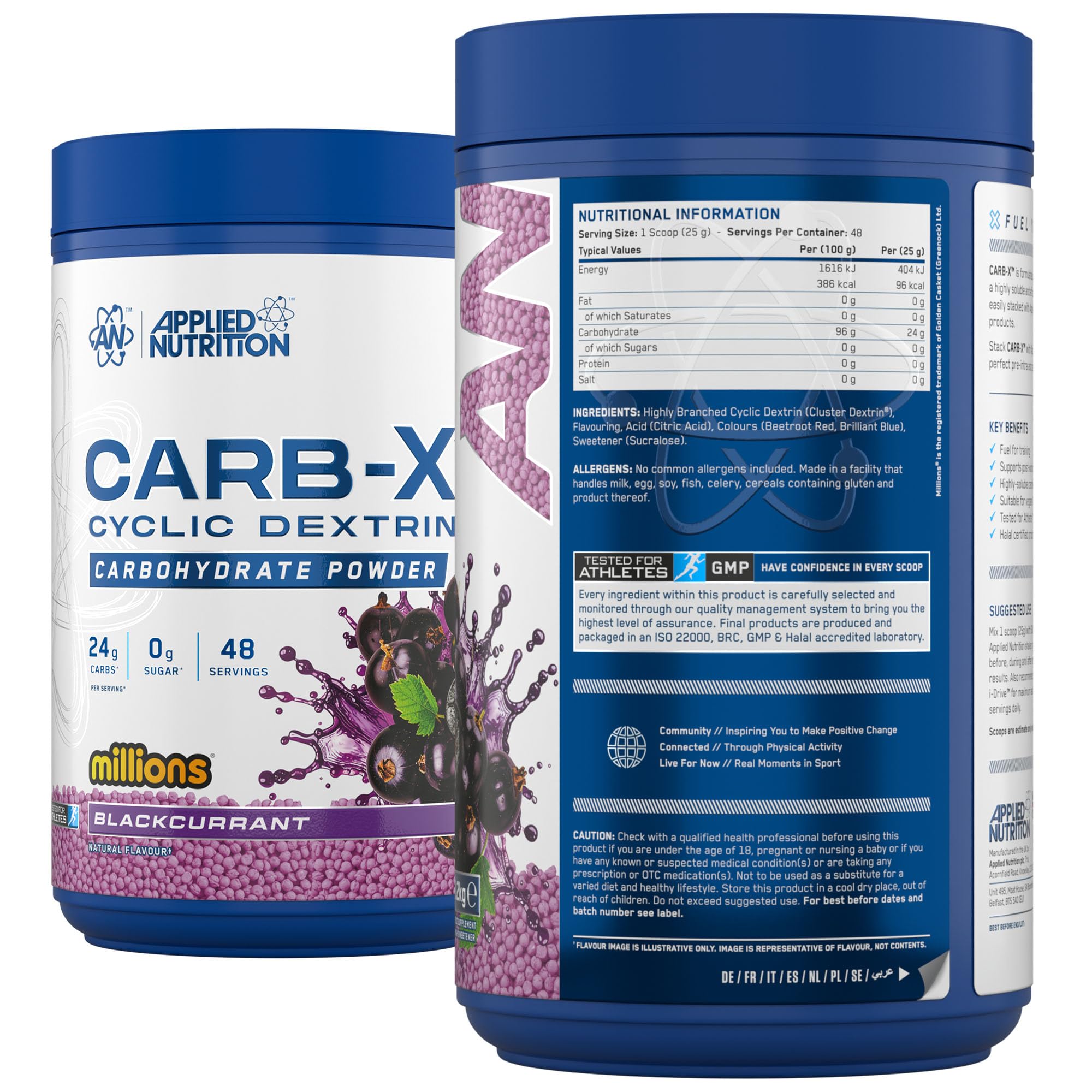 Applied Nutrition Carb X Highly Branched Cyclic Dextrin Powder | 1200g Tub | Vegan & Gluten-Free 7