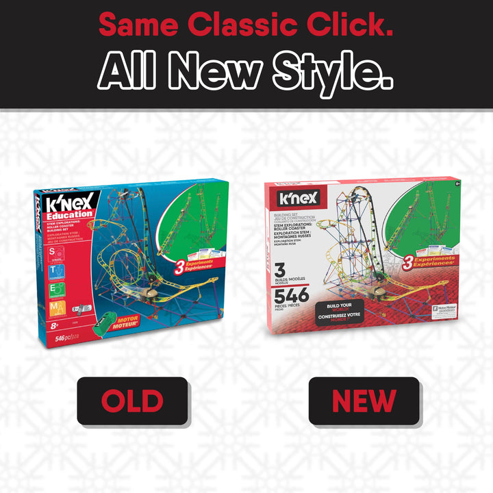 K"nex STEM Explorations Roller Coaster Building Set - Motorized Educational Playset for Ages 8+