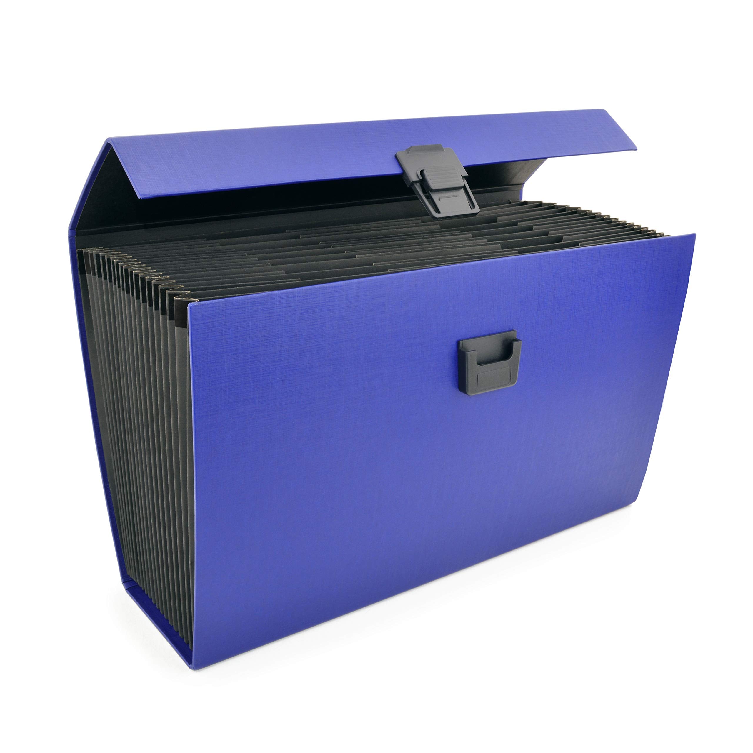 Rapesco 1553 Expanding Box File Document Organiser - 19 Pocket A4+ Blue Fibreboard 9