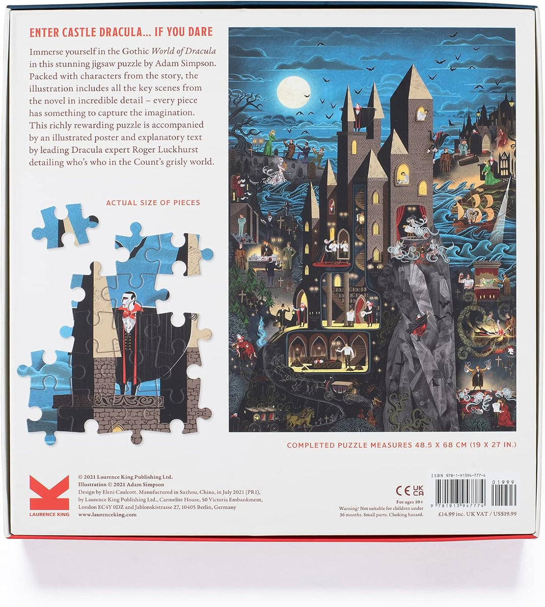 The World of Dracula Puzzle - 1,000-Piece Gothic Jigsaw by Adam Simpson
