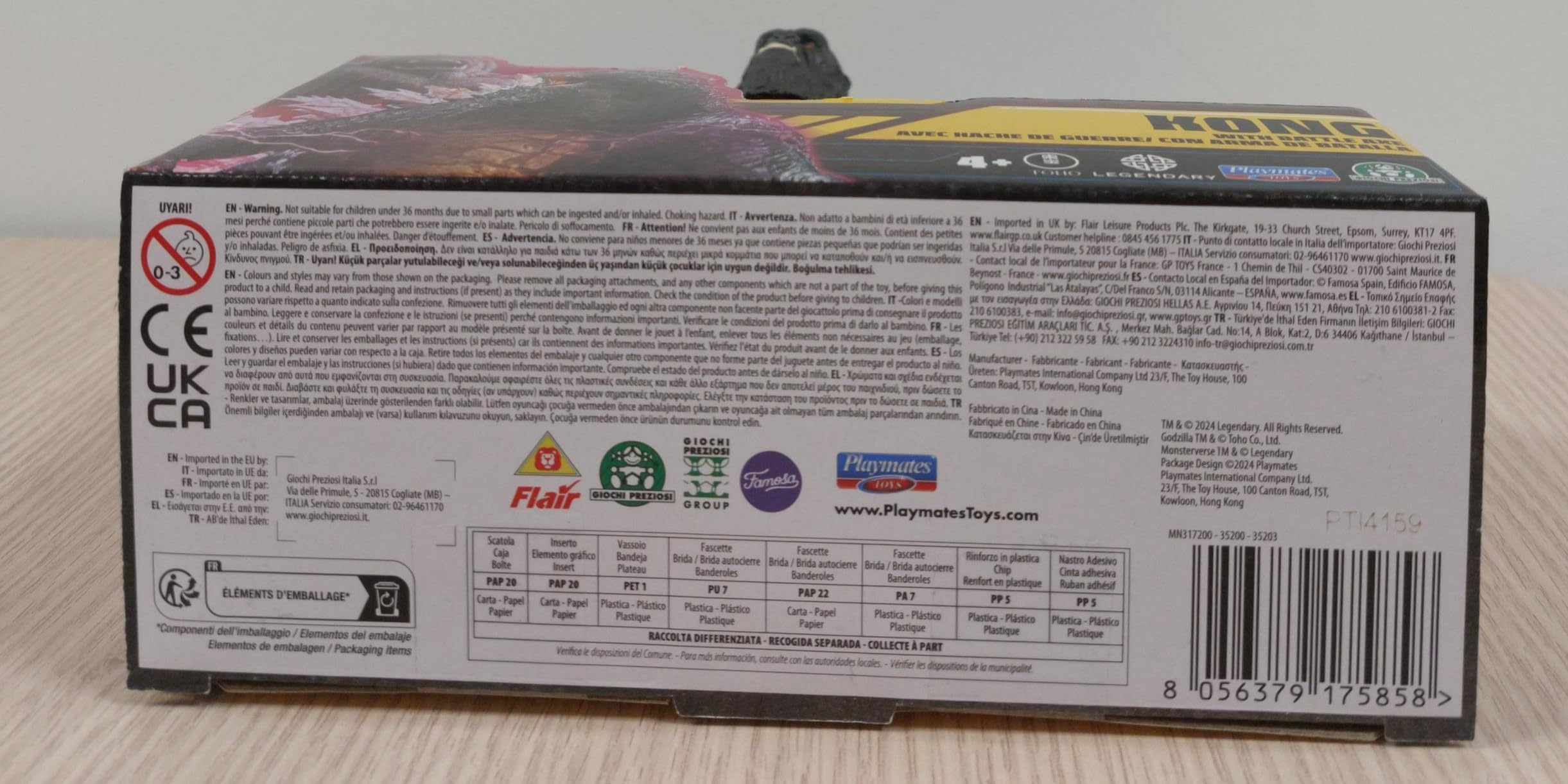 MonsterVerse Godzilla x Kong Battle Scarred Kong 6-Inch Action Figure with Battle Axe | Ages 4+ 7