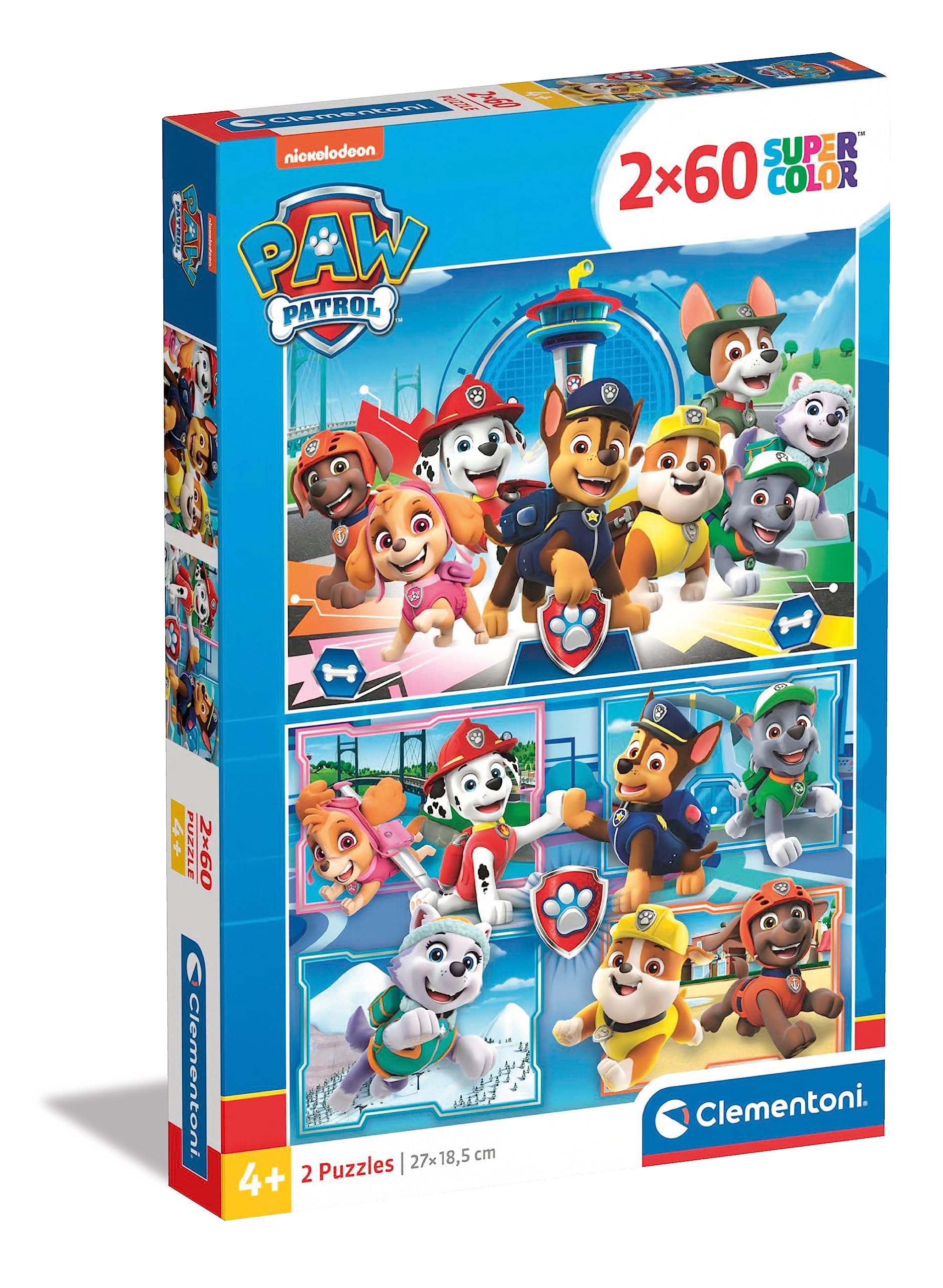 Clementoni Paw Patrol 2 x 60-Piece Puzzles - Ages 5+ 6