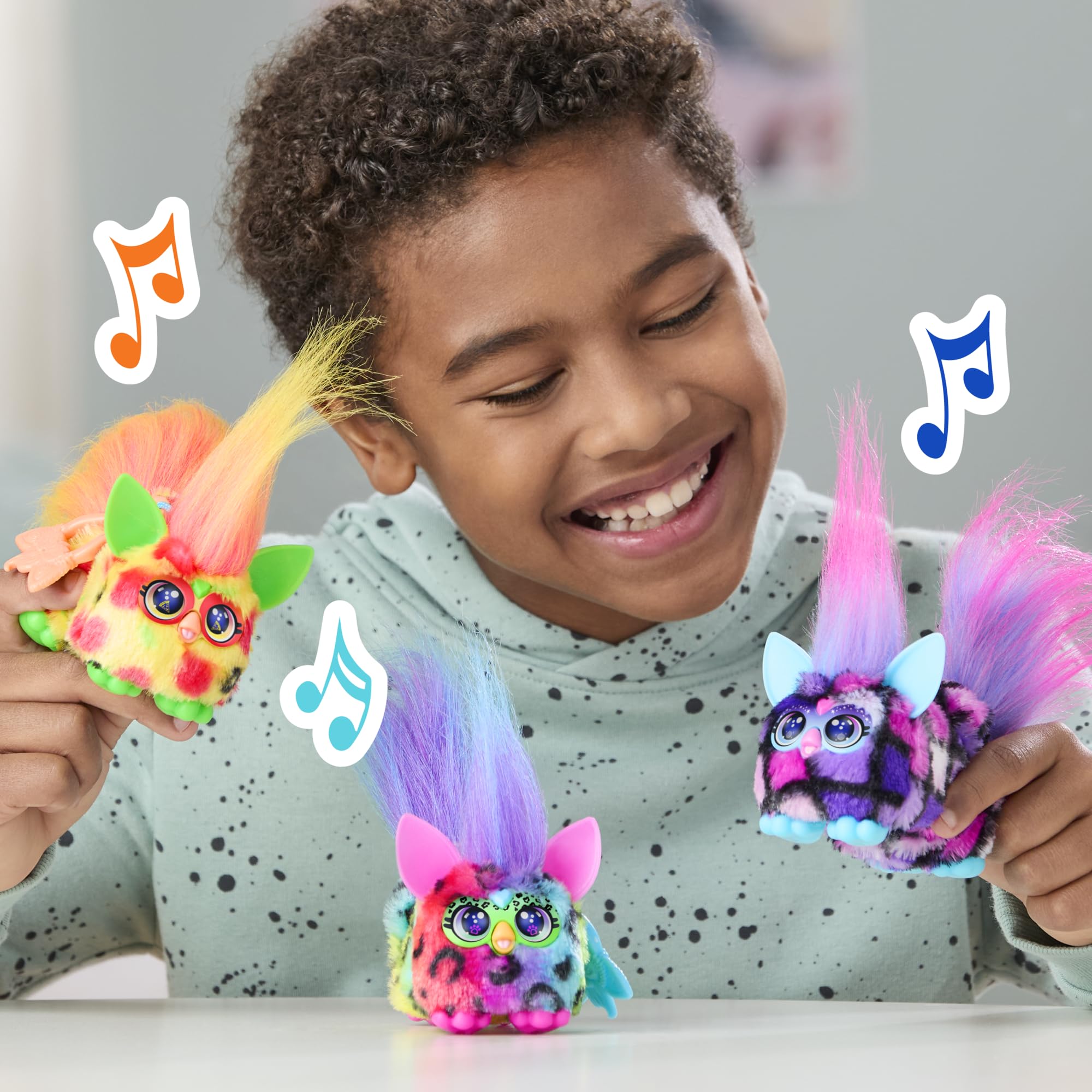 Rain-Bow-Kat DJ Furblets Plush Toy - Interactive Musical Stretchable Figure for Kids 6+ 4