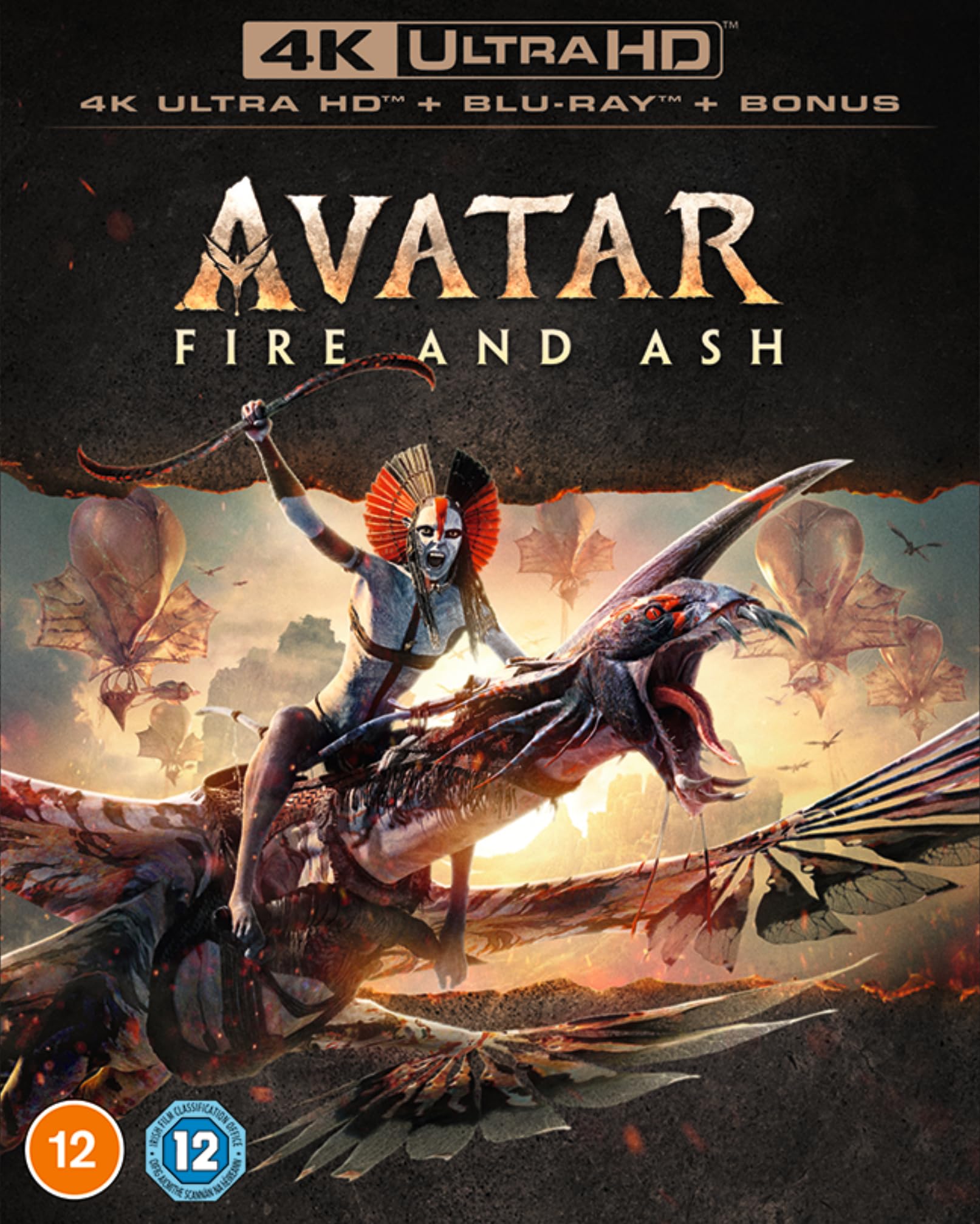 Avatar: Fire and Ash 4K Ultra HD + Blu-ray + Blu-ray Bonus disc [Region Fre