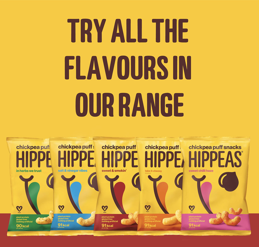 Hippeas Take It Cheesy Chickpea Puffs Vegan Crisps Multipack | 25 x 15g