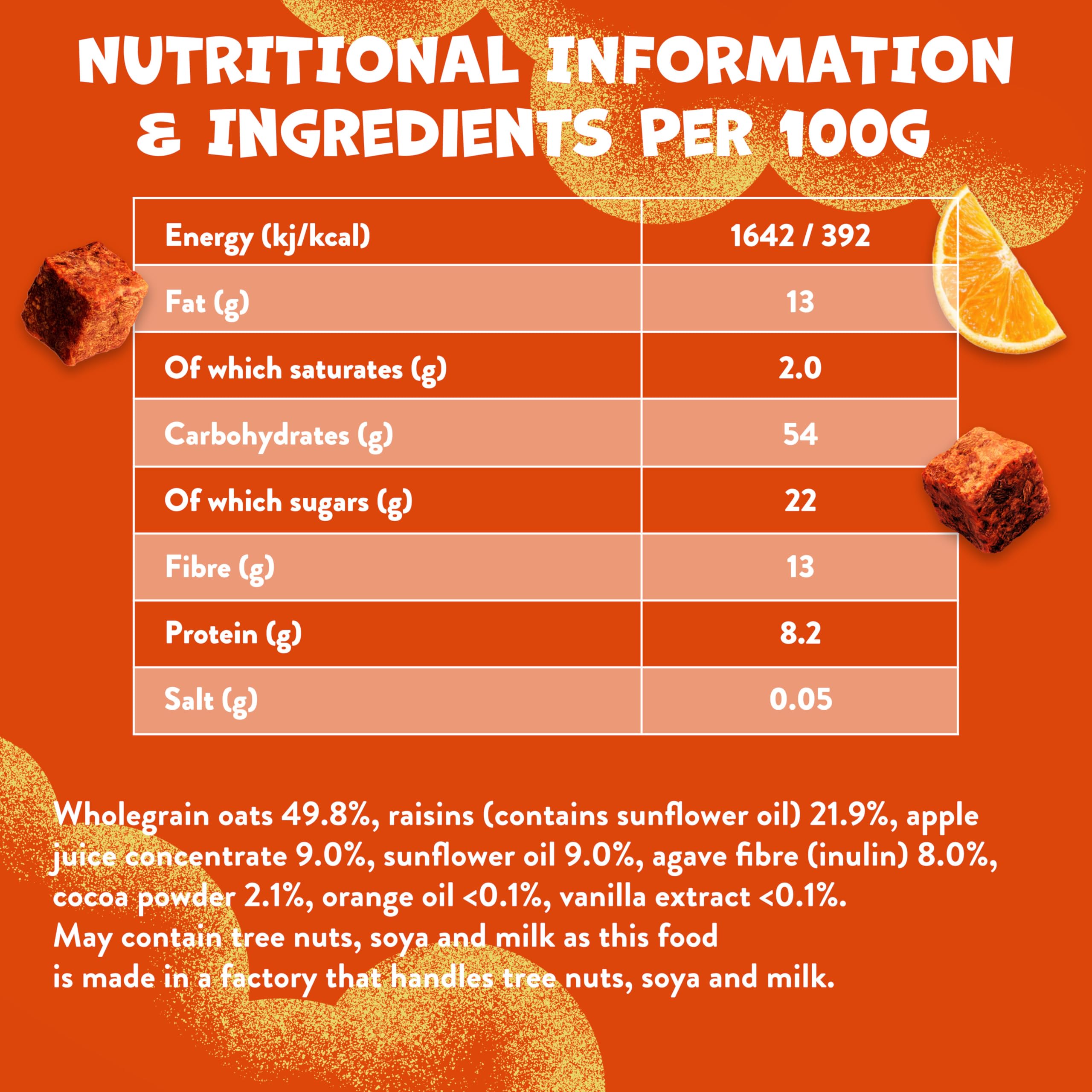 Goodies Choco Orange Mini Flapjack Oat Bar Bites - High Fibre | 16 Count | Ages 3+ 5