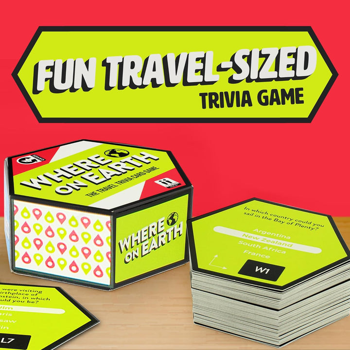 Ginger Fox Where On Earth Trivia Card Game for Ages 8+