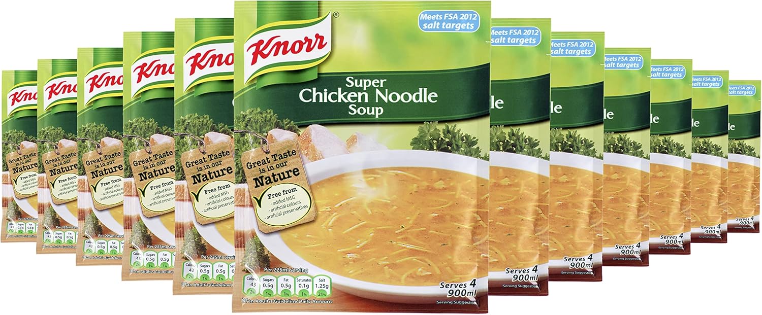 Knorr - Super Chicken Noodle Dry Soup Mix 612g (12 x 51g) 1