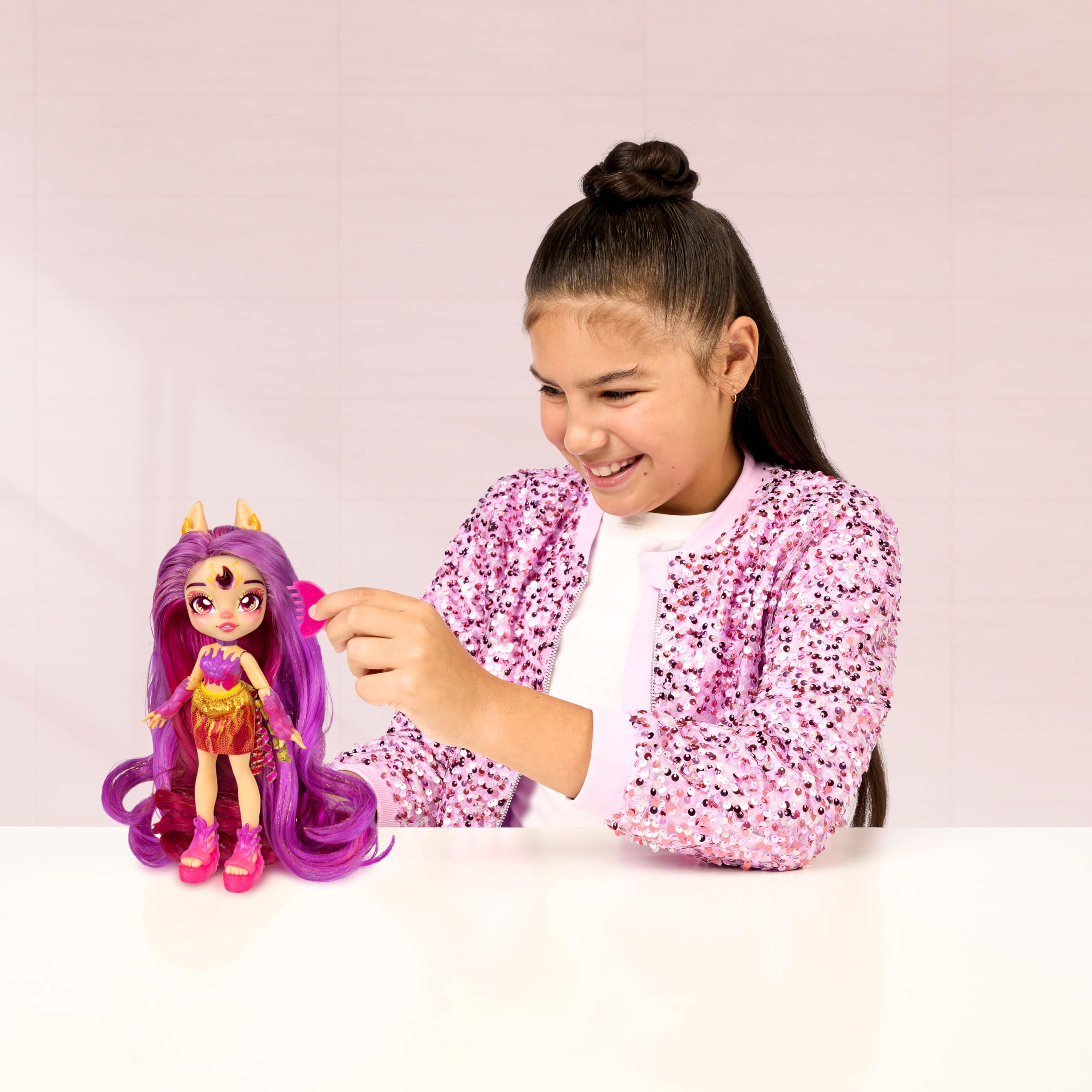 Magic Mixies Pixlings Deluxe Pack - Pippa the Firehorse with Shimmer Reveal & Mini Mixie 12