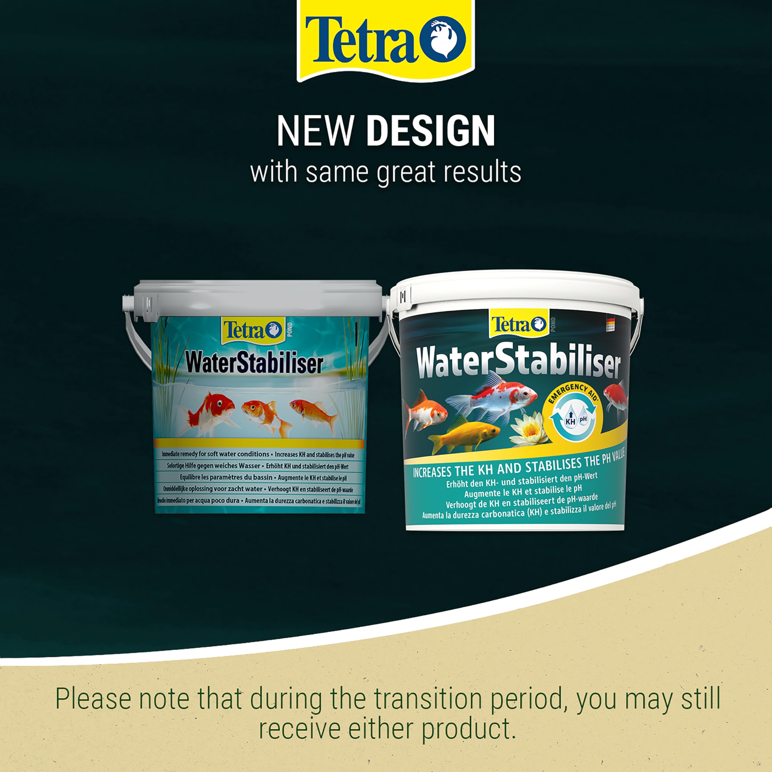 Tetra Pond Water Stabilizer Powder - Stabilizes KH and pH for Healthy Pond Water | 1.2 kg