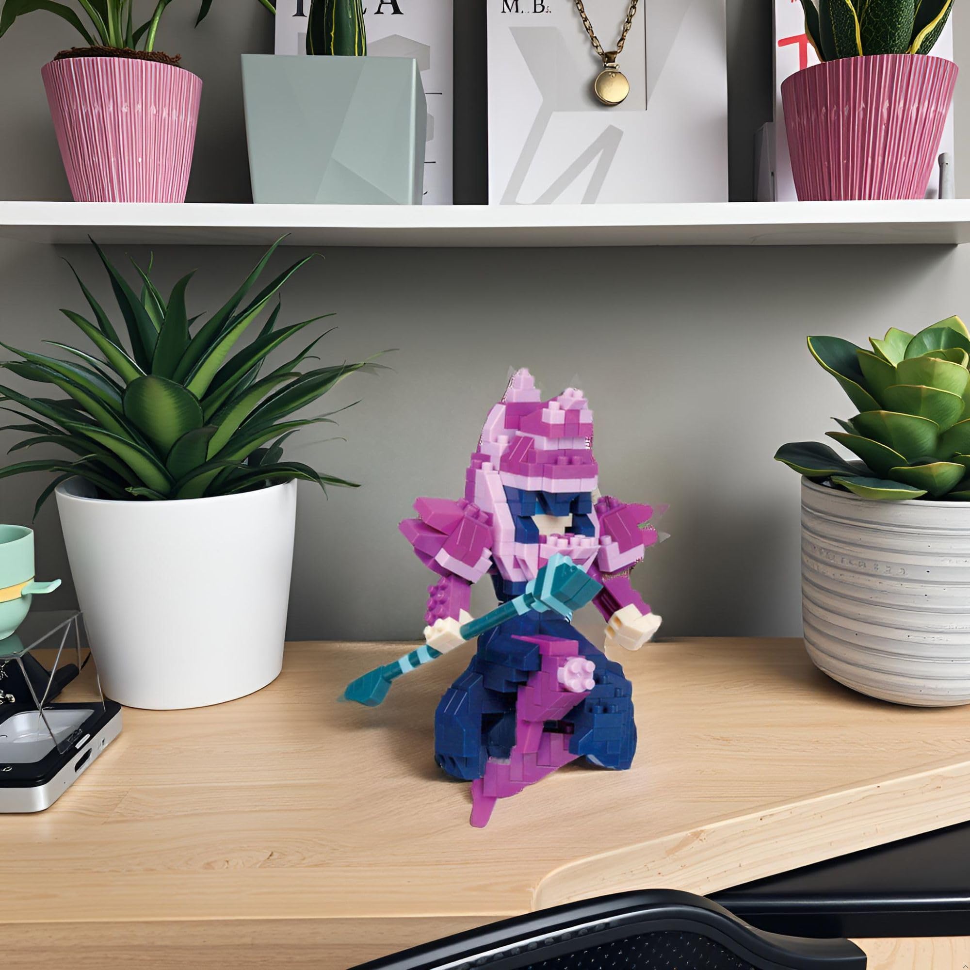 nanoblock Yu-Gi-Oh! Dark Magician 3D Building Set - 350 Piece Puzzle for Adults & Kids 12+ 5