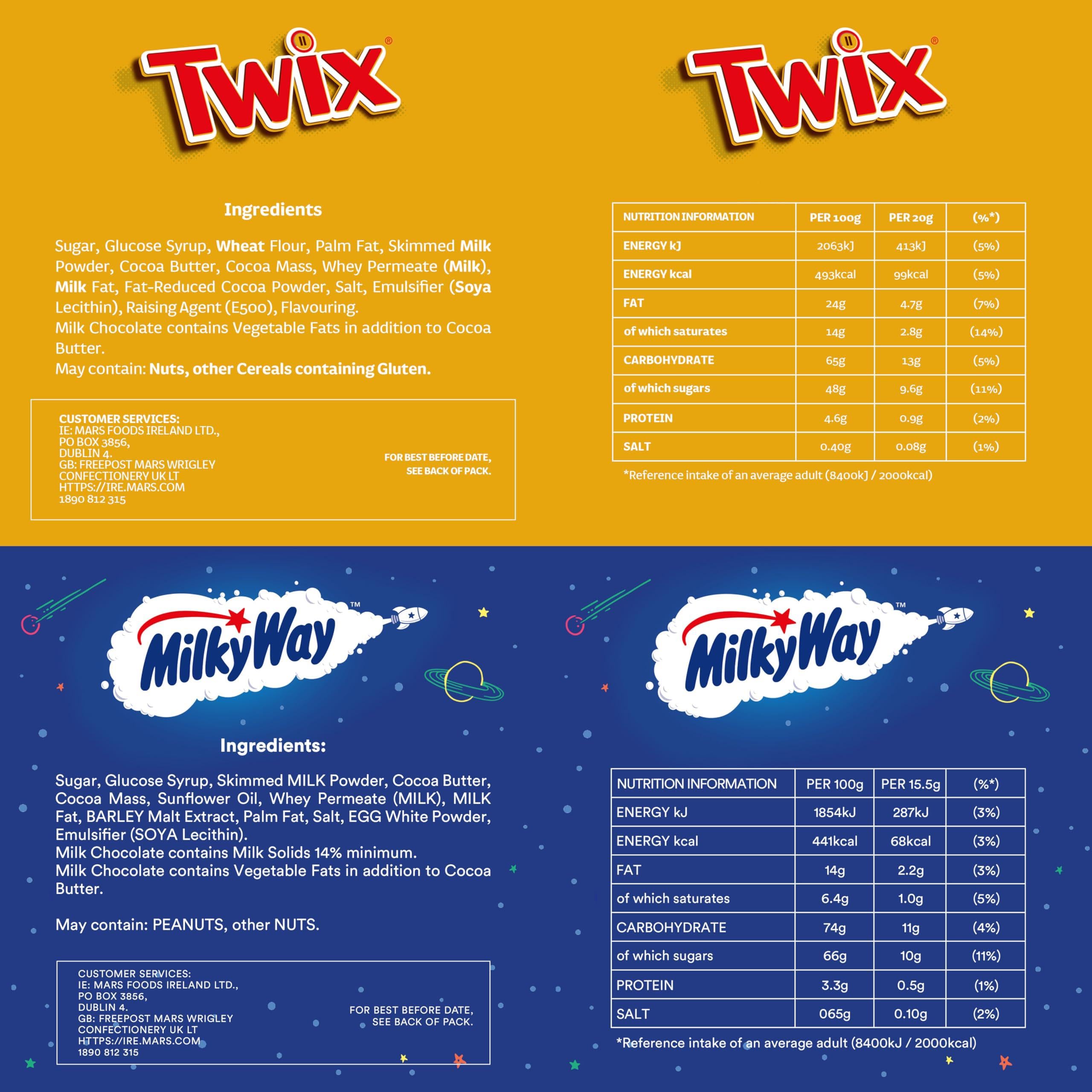 Mars Family Favourites Mixed Bulk Chocolate Multipack 358g - 20 Fun Size Bars & Bags 6