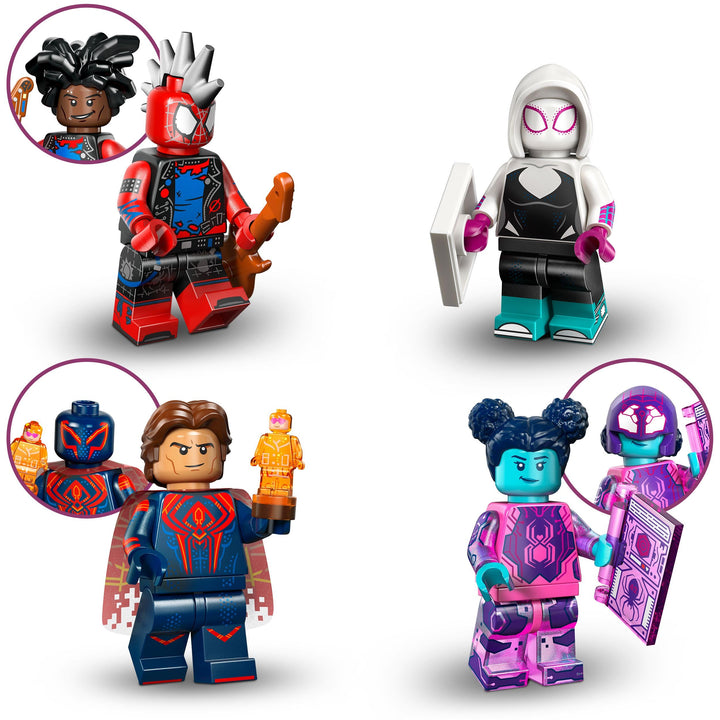 LEGO Minifigures Spider-Man: Across the Spider-Verse - 1 of 12 Collectible Figures (Aged 5+)