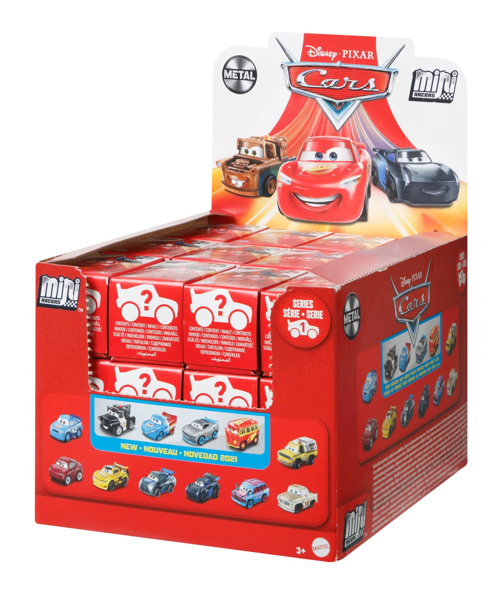 Disney and Pixar Cars Minis Collectable Character Vehicles GKD78 for Ages 3+