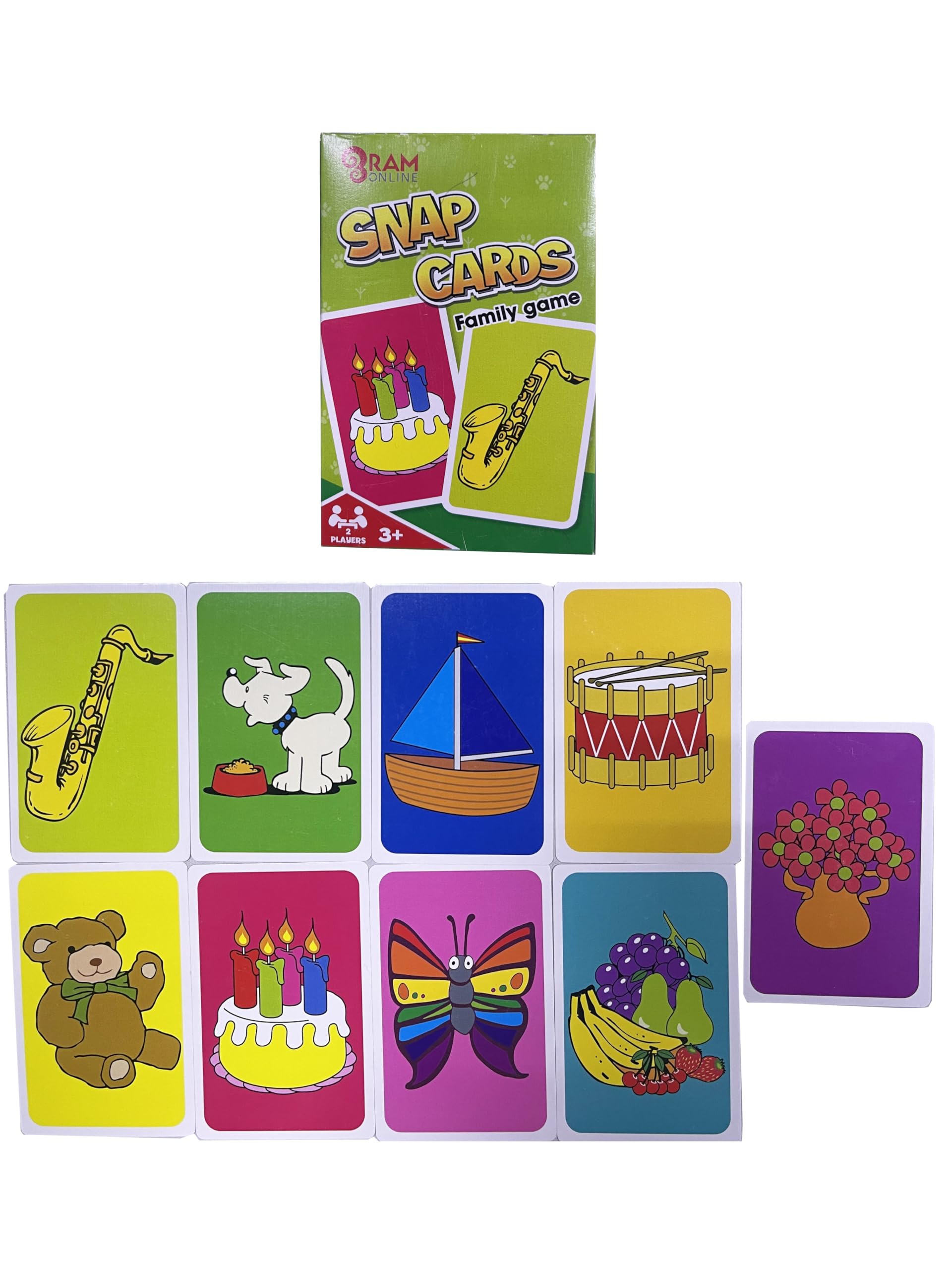 RAM ONLINE Classic Snap Card Game - Matching Pairs | Family Friendly | Ages 3+