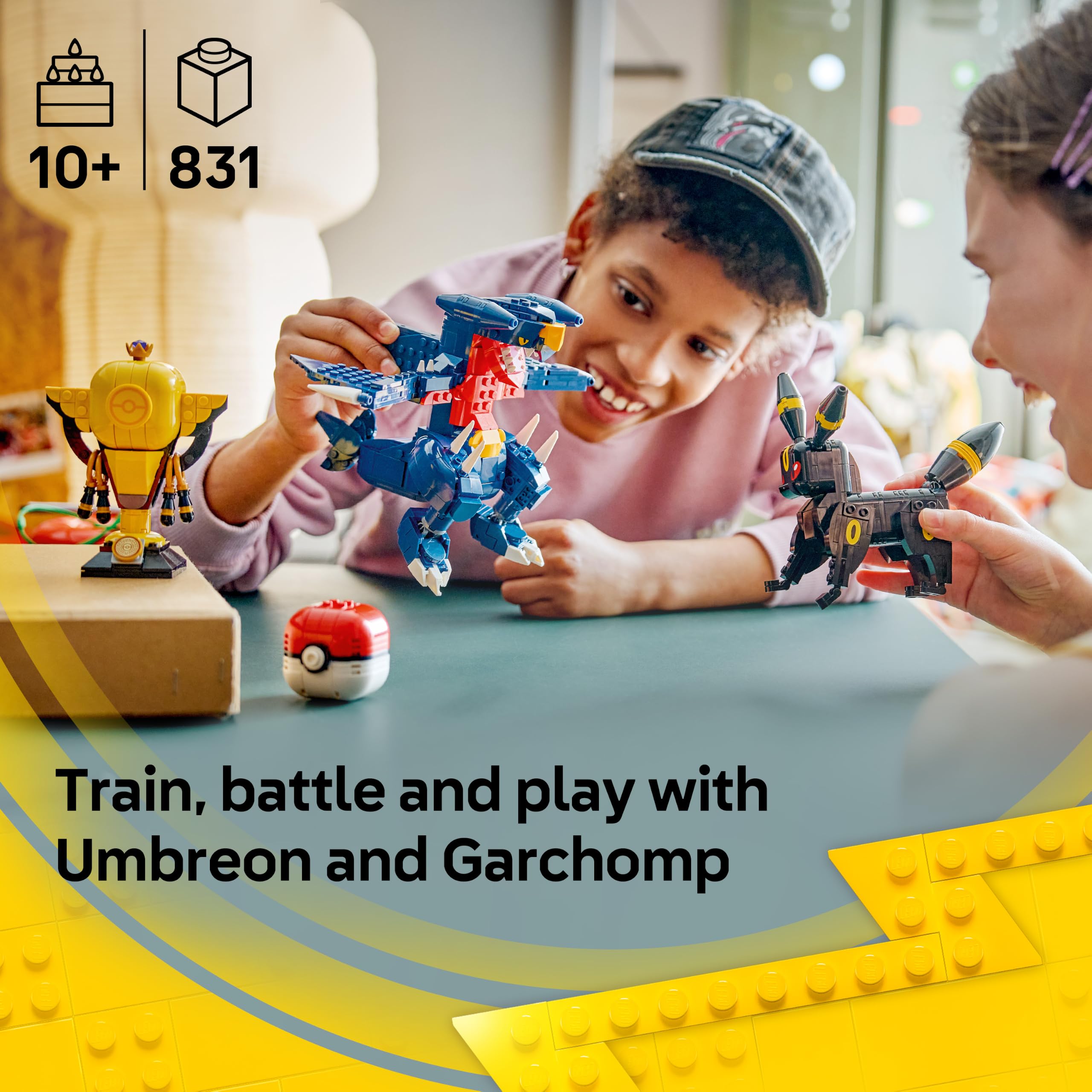 LEGO SMART Play Umbreon vs. Garchomp Championship Battle Building Set (72165) | Ages 10+