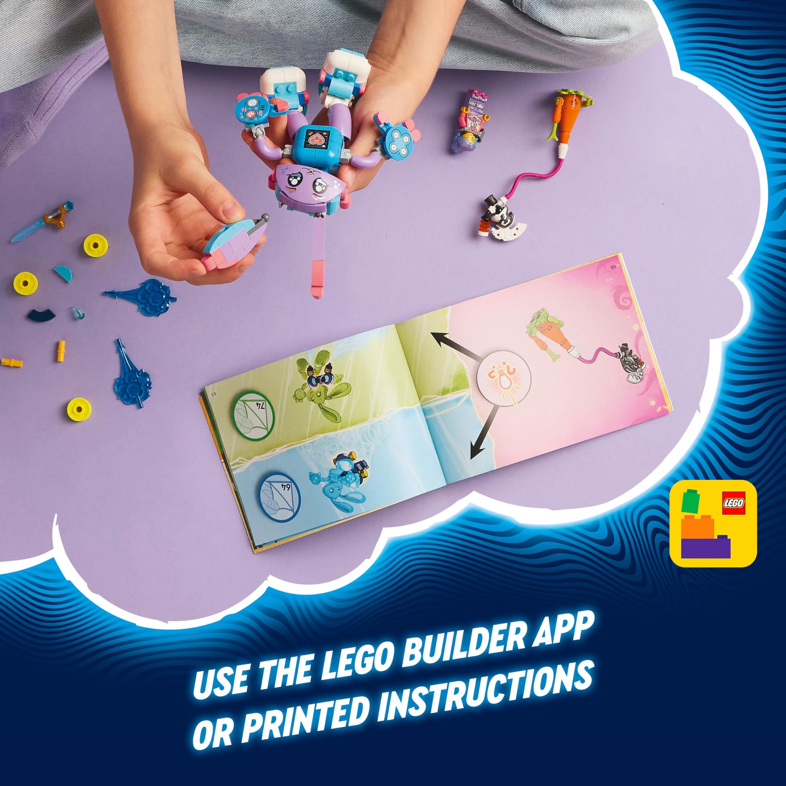 LEGO DREAMZzz Izzie and Bunchurro the Gaming Bunny Building Set - 2-in-1 Fantasy Playset for Kids 7+ 13