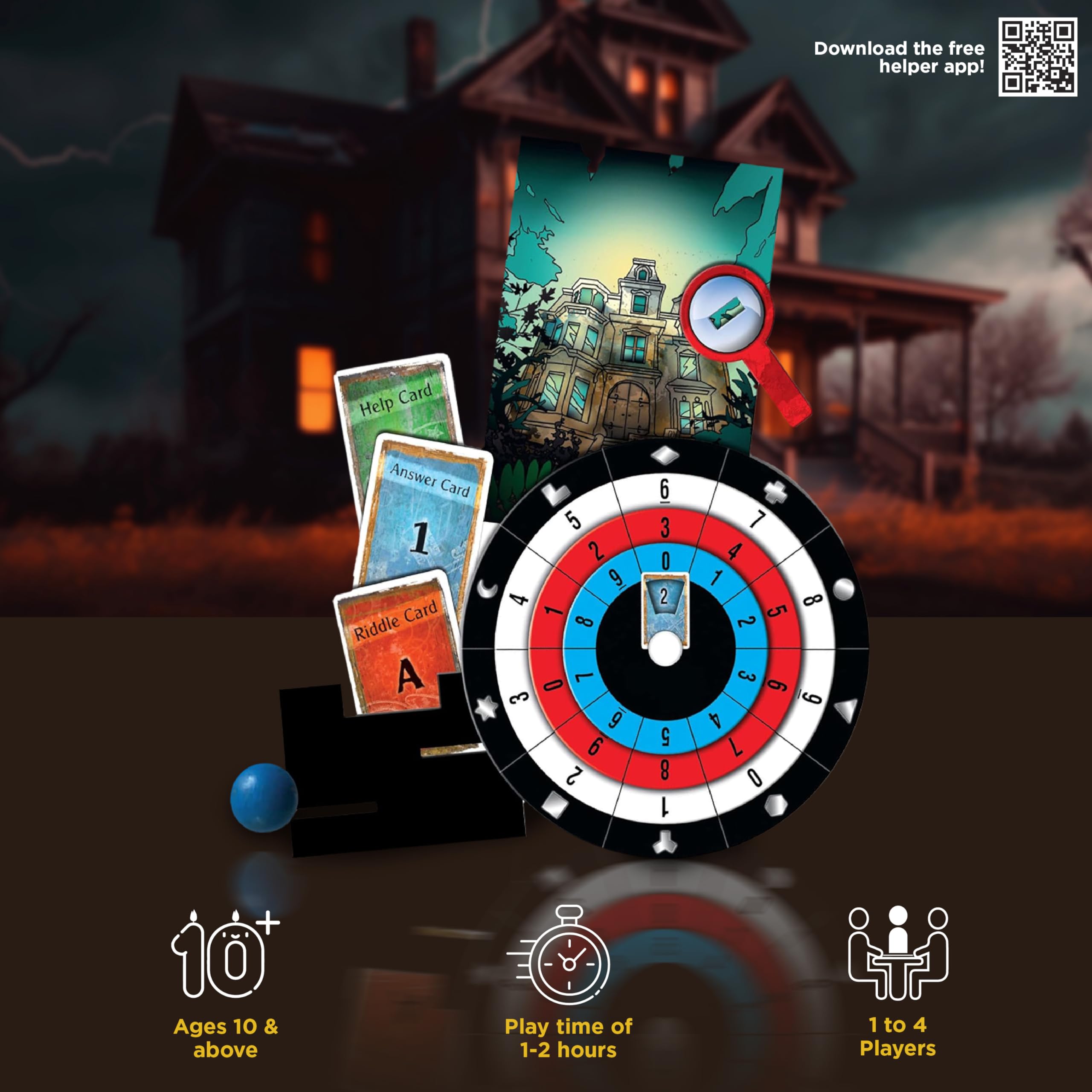 Thames & Kosmos EXIT: The House of Riddles Board Game | Strategy Puzzle | 1-4 Players | Ages 10+