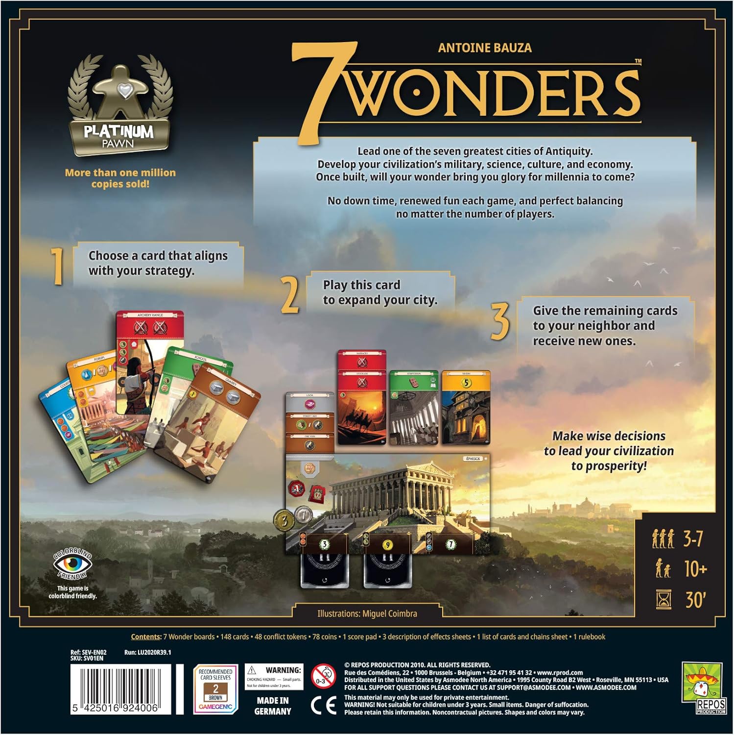 Repos 7 Wonders 2nd Edition Board Game 6