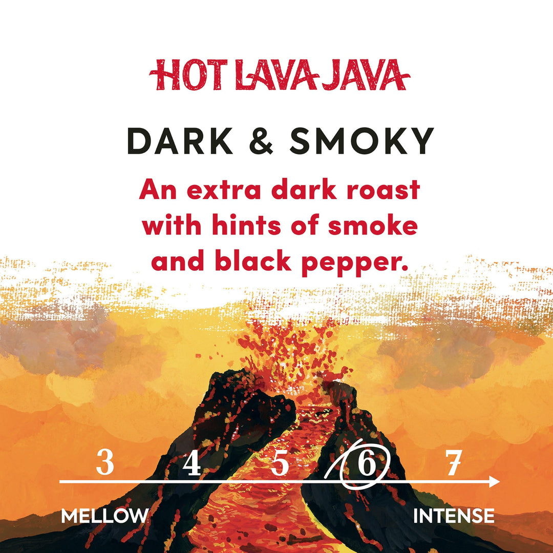 Taylors of Harrogate Hot Lava Java Ground Coffee, 200g (Pack of 6) - 1.2kg Total