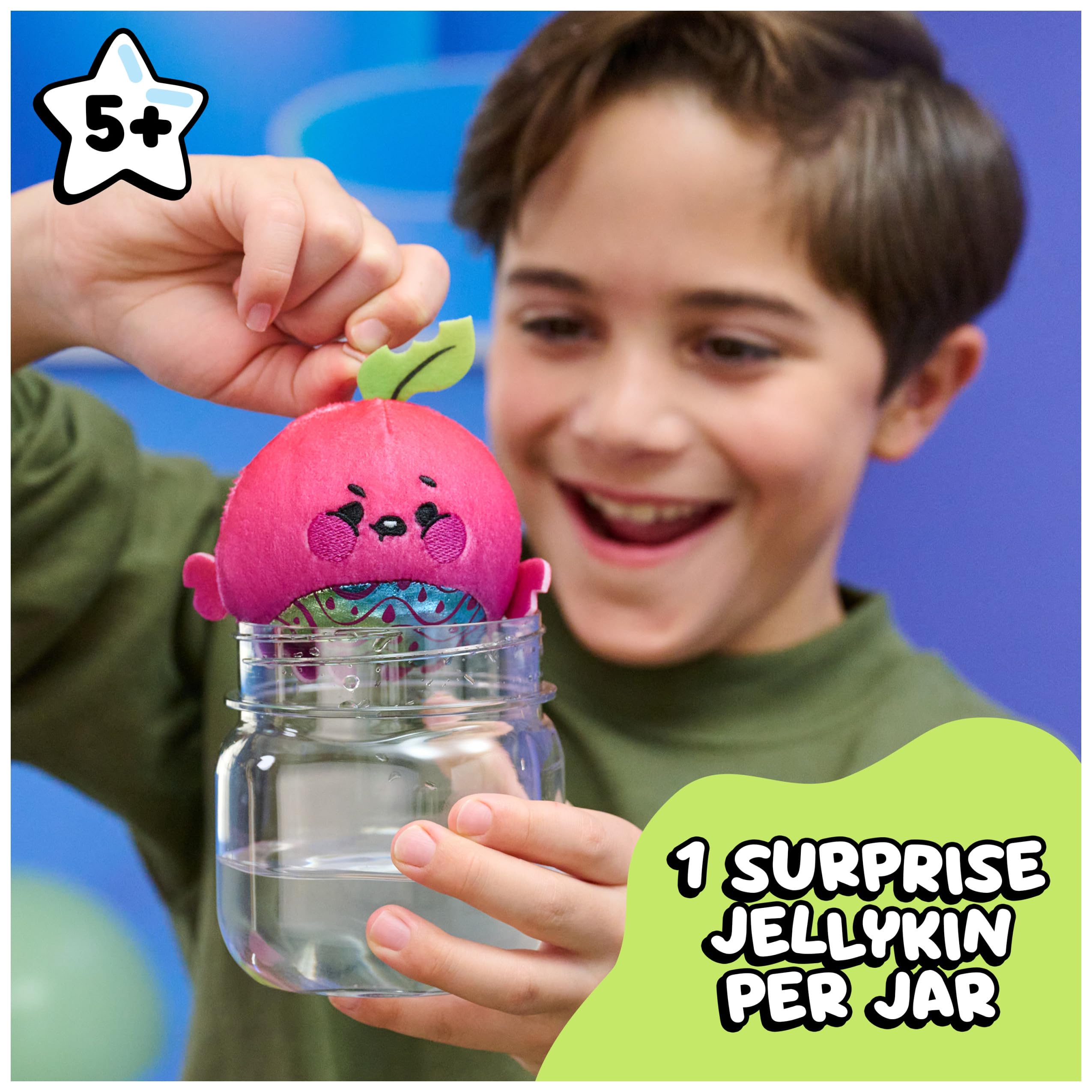 Magic Jellykins Surprise Plush Jar 2-Pack - Water Activated Transforming Squishy Toy | 7.6 cm 4