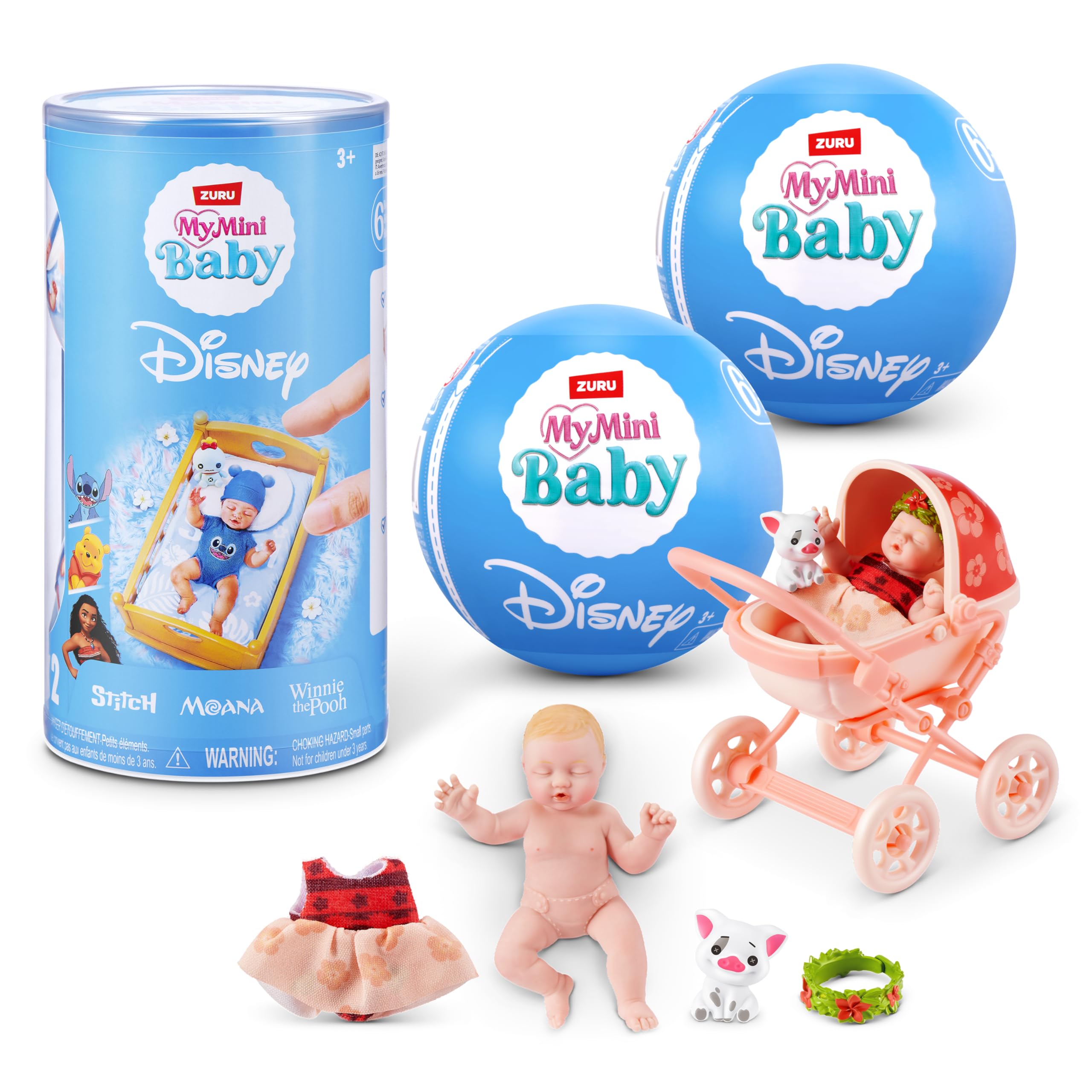 ZURU MY MINI Baby Doll Mystery Capsule 2 Pack | Collectible Disney Figures | Ages 3+ 1