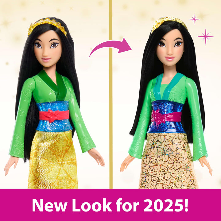 Mulan Posable Fashion Doll - Sparkling Movie-Inspired Outfit, 3+ Years