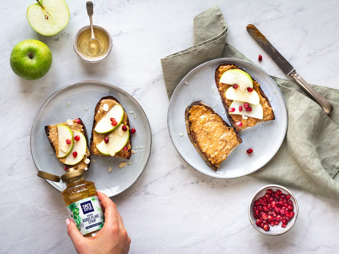 Tate & Lyle Organic Agave Plant Syrup, 325g - Vegan Sweetener for Baking, Beverages & Cooking