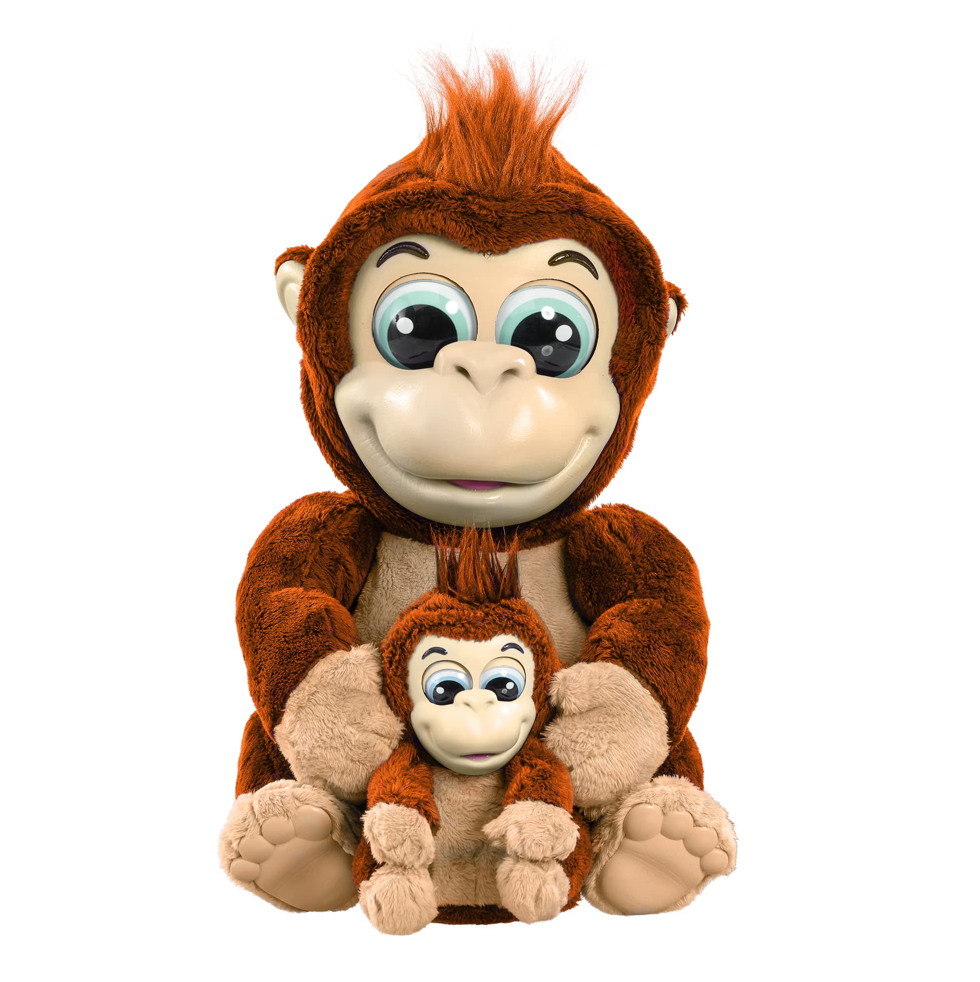 Animagic Ziki and Zoko Gorillas Interactive Mum & Baby Plush Toy | Ages 4+ 3
