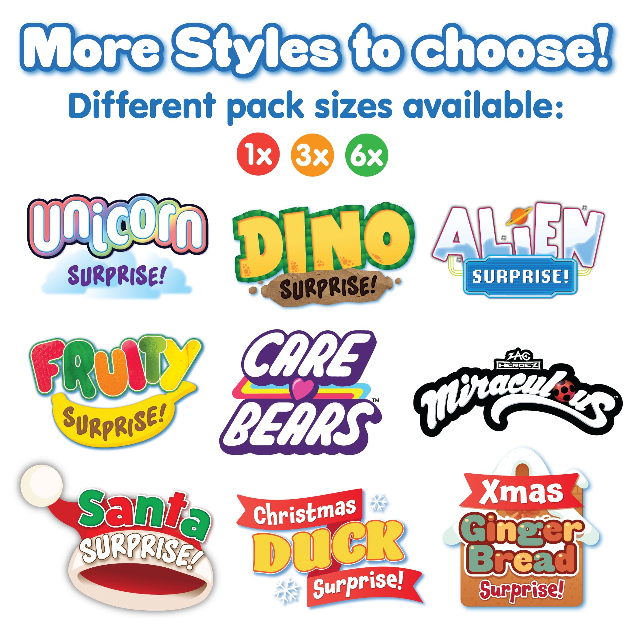 ZIMPLI 6 x Large Unicorn Surprise Bath Bombs with Unicorn Toys Inside | Strawberry Scent | Ages 3+