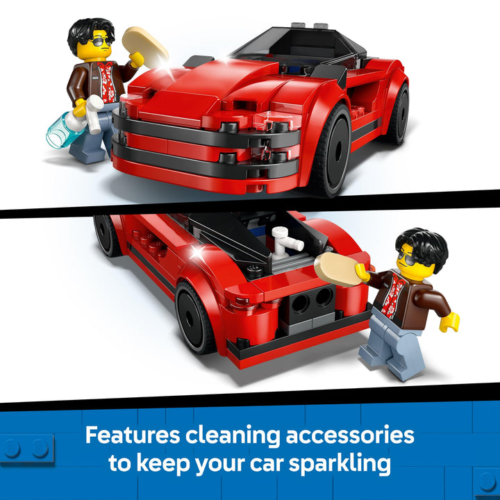 LEGO City Red Sports Car Toy - Buildable Vehicle Playset for 5+ Year Olds