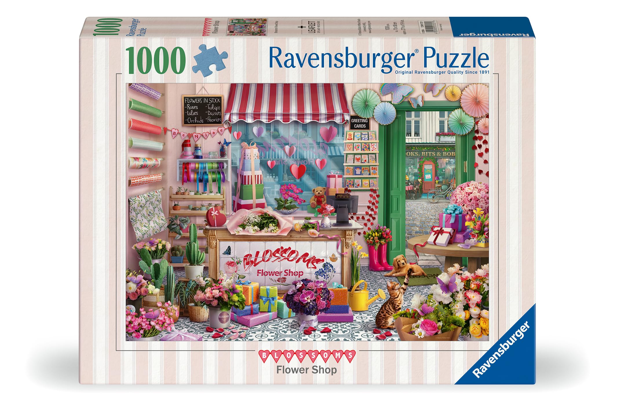 Ravensburger Blossoms Flower Shop 1000 Piece Jigsaw Puzzle - Tetiana Bulba 5