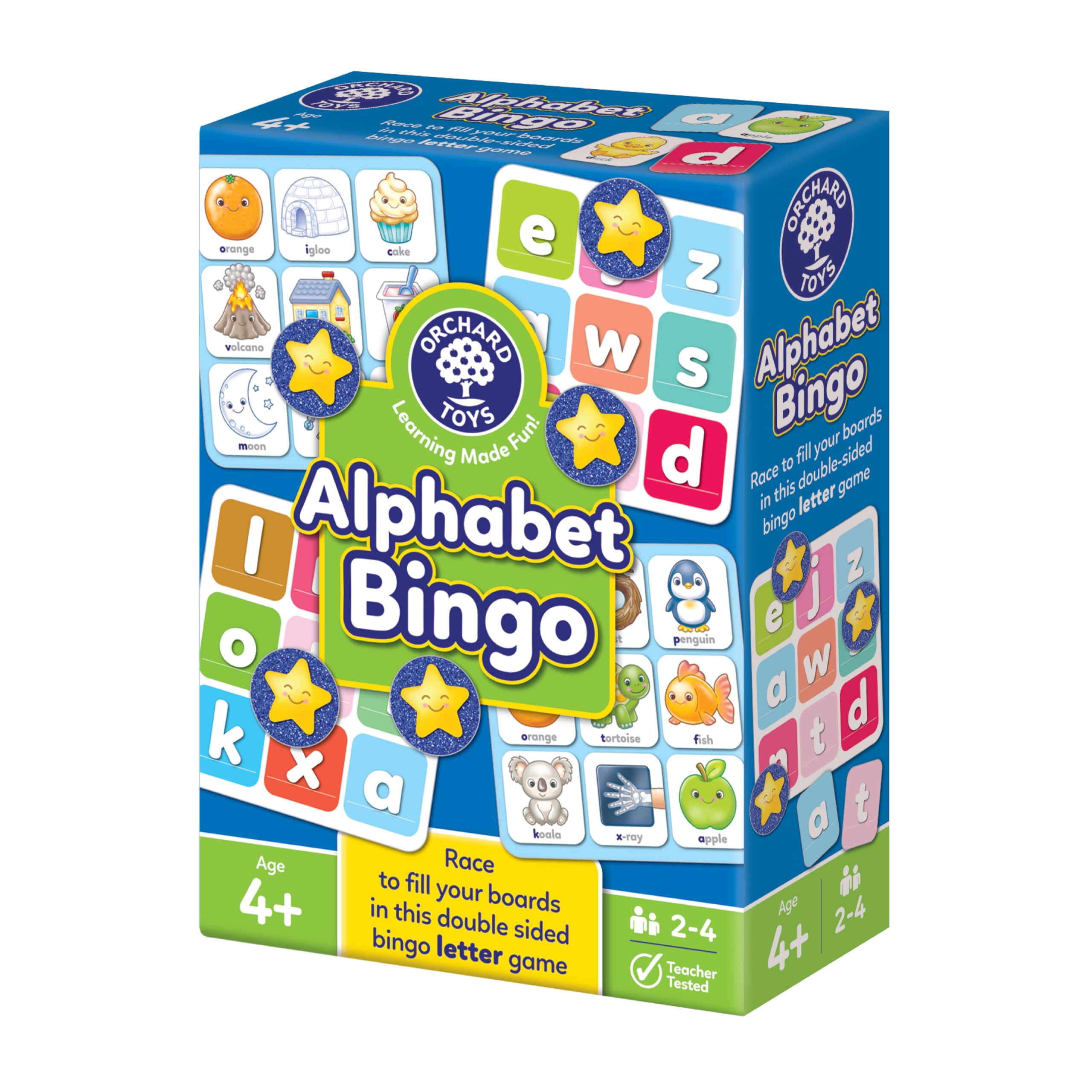 Orchard Toys Alphabet Bingo Educational Early Learning Game for Ages 4+ | Multicolor 1