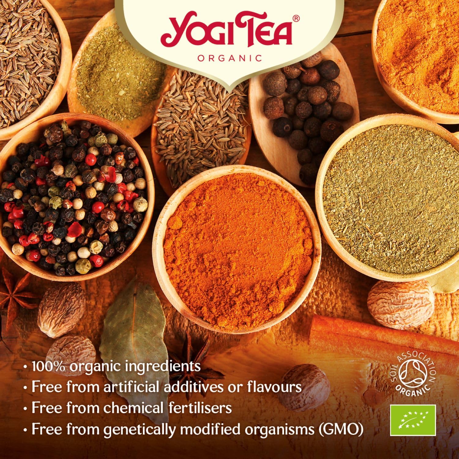 YOGI TEA - Choco Organic Spice and Herbal Tea, Chocolate Taste, Blend of Cocoa, Liquorice and Cinnamon, 102 Tea Bags (6 x 17) 6