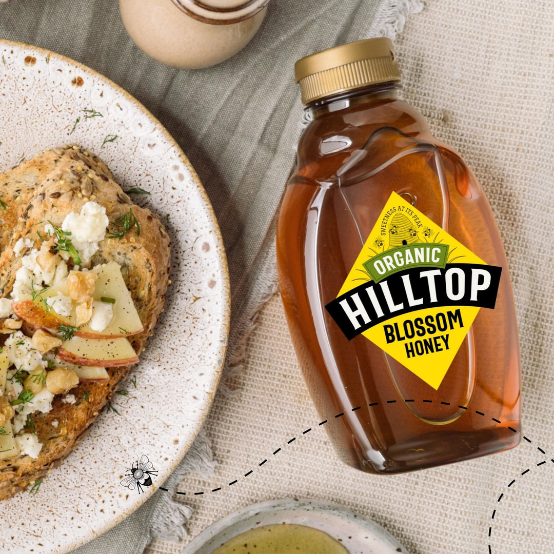 Hilltop Honey - Organic Blossom Honey - Squeezy Bottle - 720g