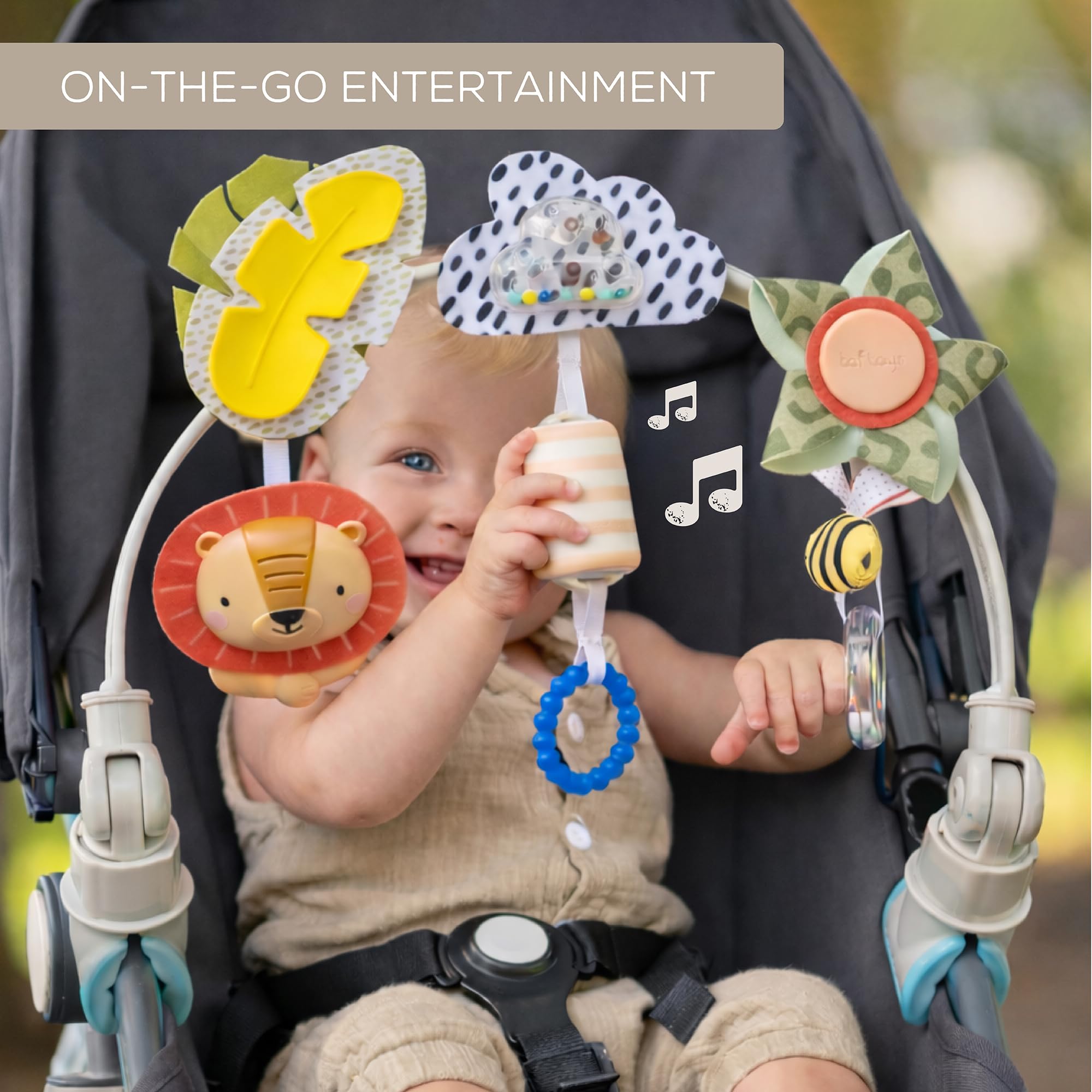 Taf Toys Savannah Adventures Arch - Activity Travel Toy for Strollers & Prams | Unisex Baby 6