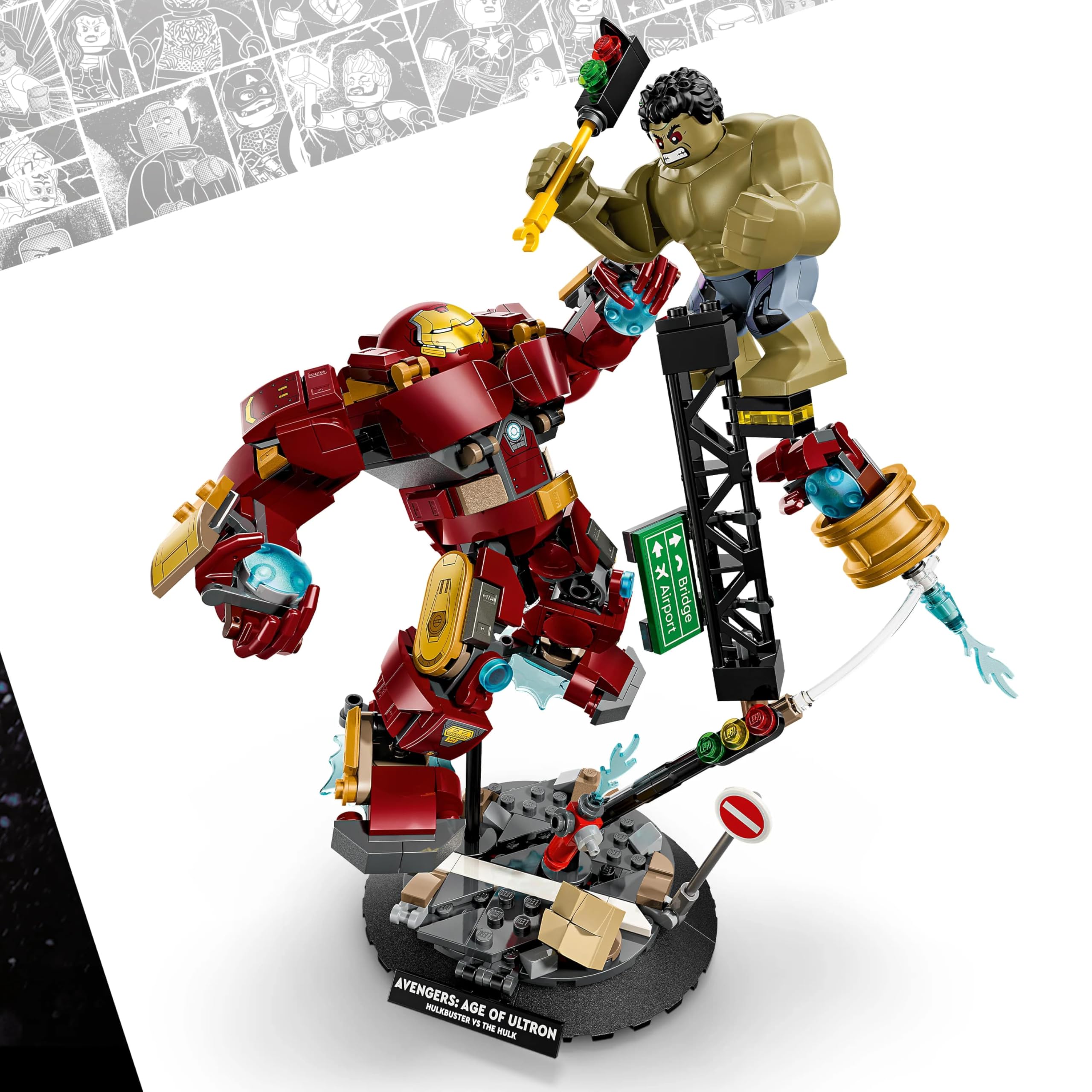 LEGO Marvel Epic Battle: Hulkbuster vs. The Hulk Building Set | Age 9+ | Model 76343 2