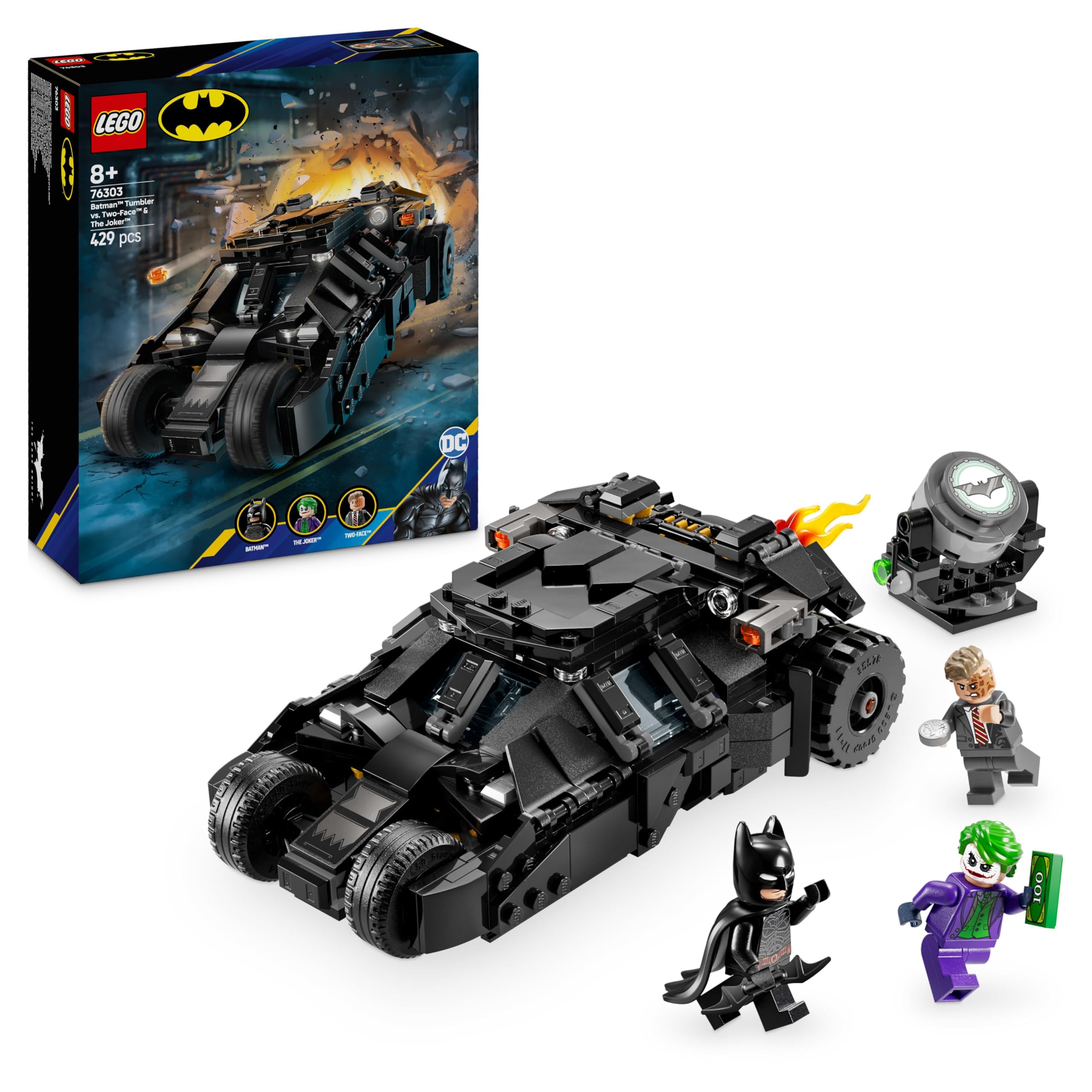 LEGO DC Batman Tumbler vs. Two-Face & The Joker Building Set | Ages 8+