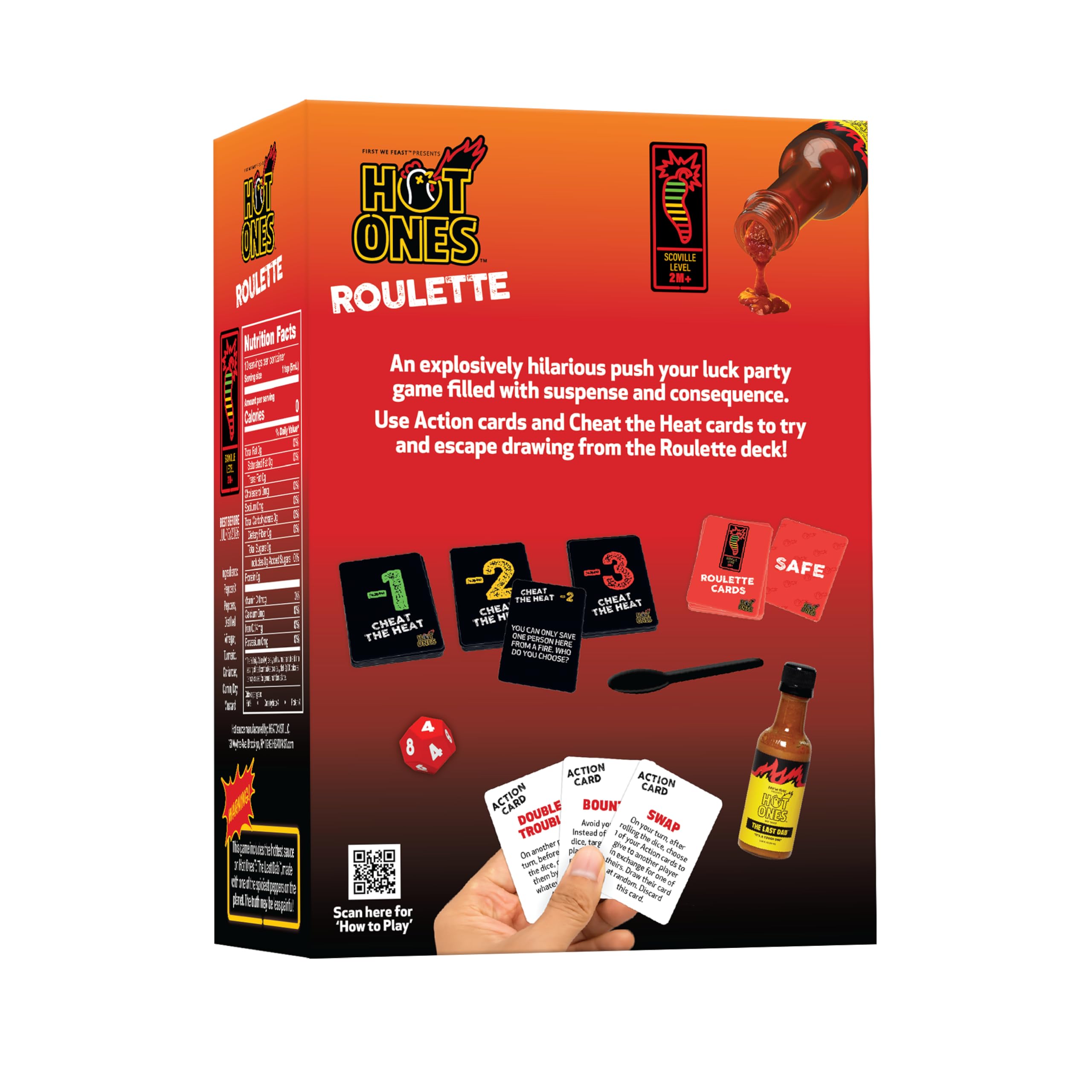 Wilder Hot Ones Roulette – A Push Your Luck Card Game with Hot Sauce 14