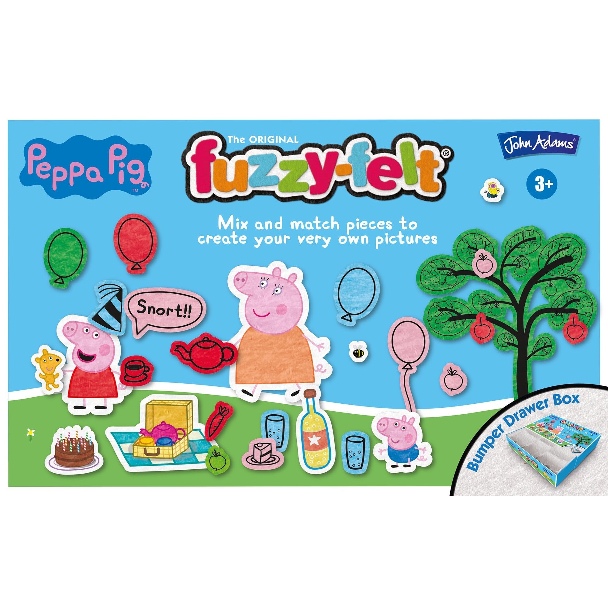 Peppa Pig Fuzzy Felt House Playset - Red 10