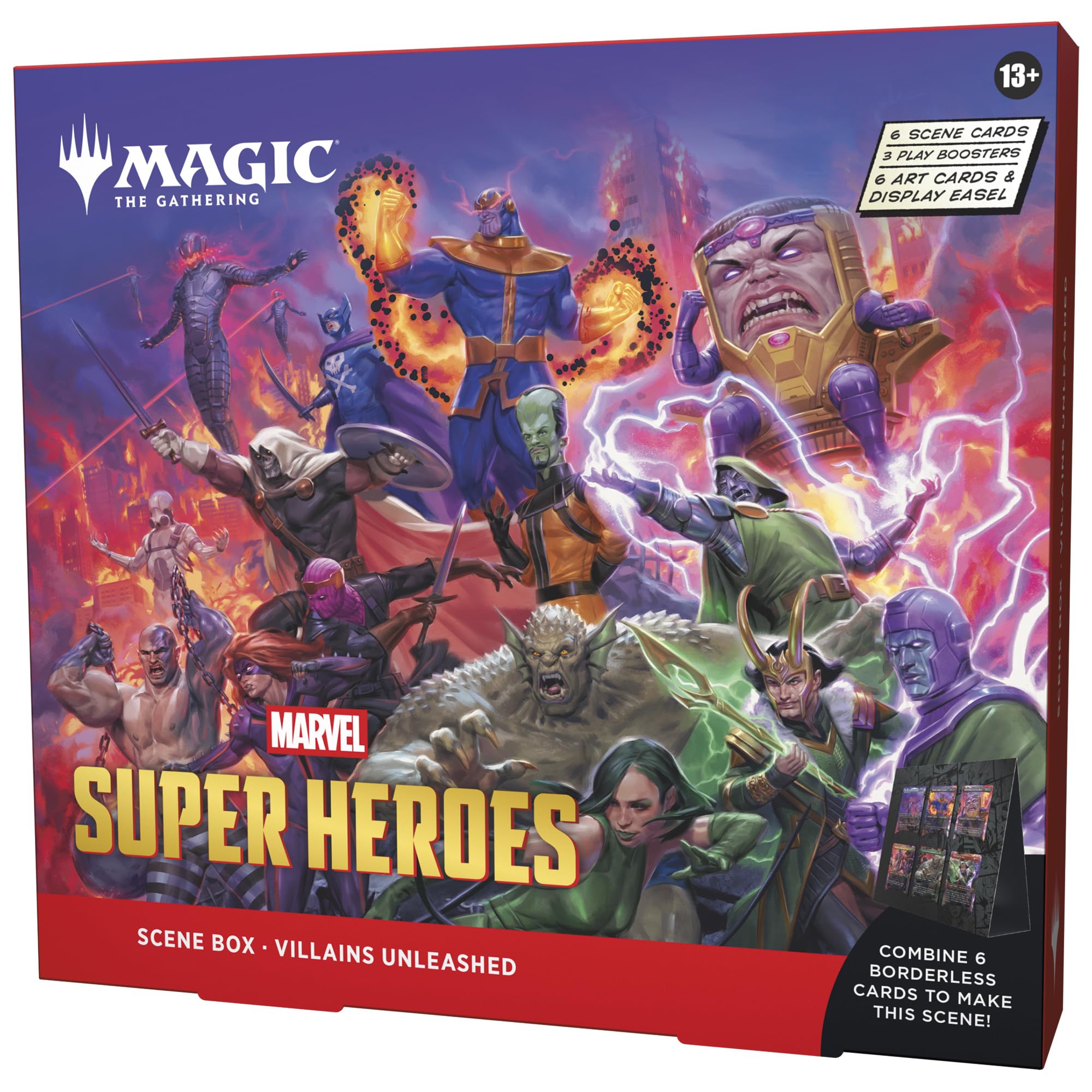 Magic: The Gathering - Marvel Super Heroes Scene Box: Villains Unleashed | 6 Foil Borderless Scene Cards