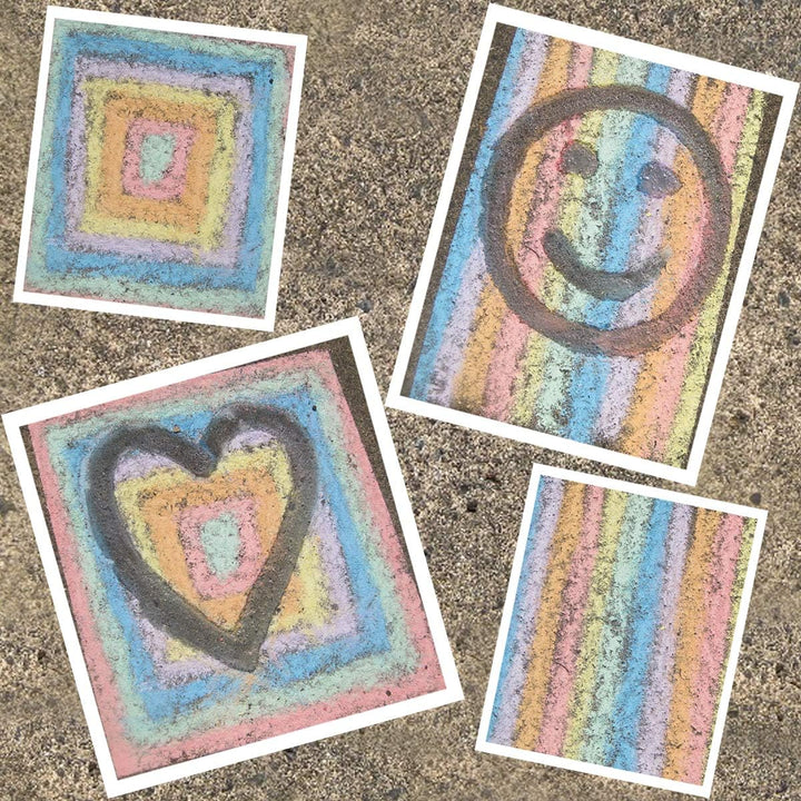 Bright Ideas PK20 Giant Playground Chalk - 20-Pack White Chalk for Outdoor Fun