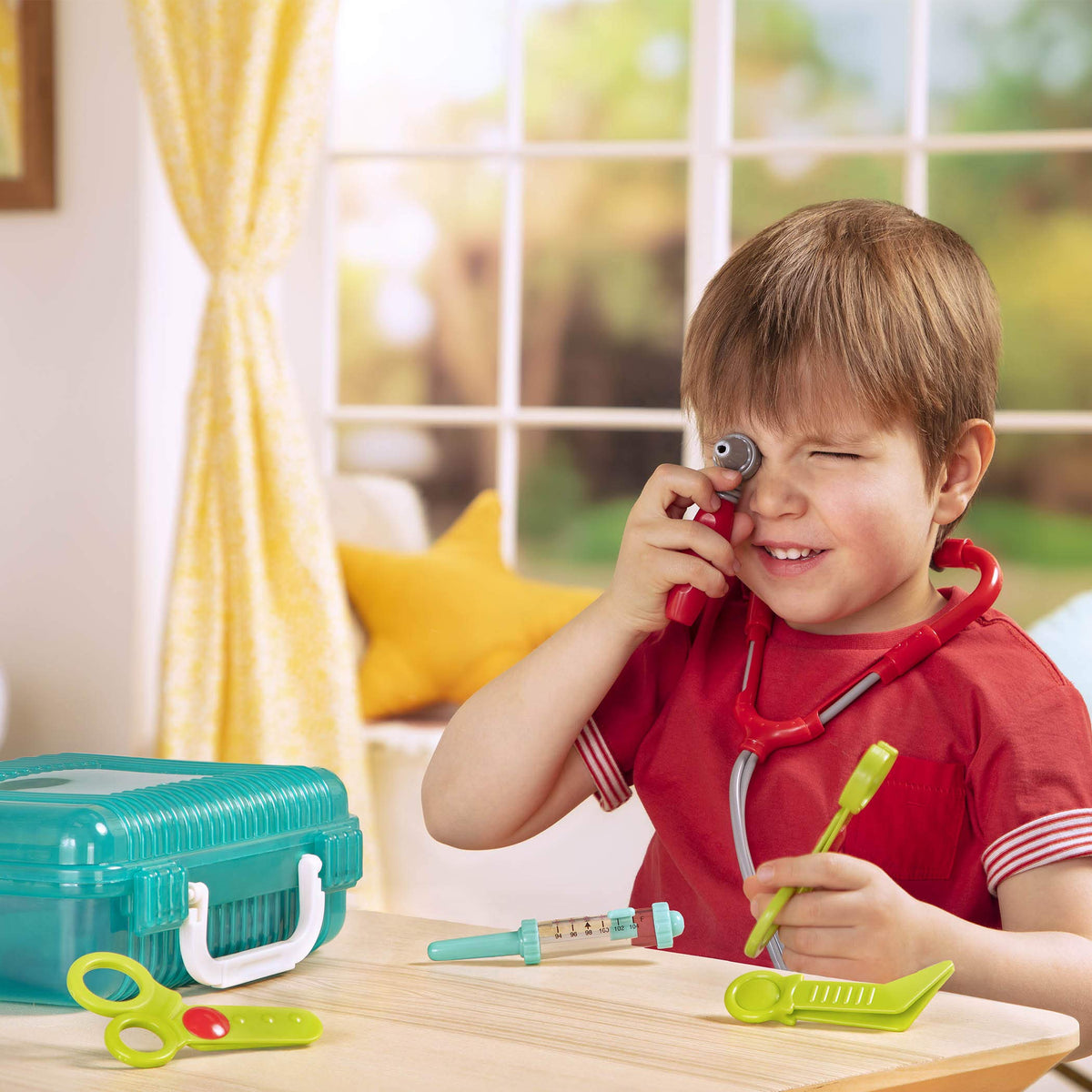 Battat Deluxe Doctor Toy Medical Kit - 11 Pieces, Blue, 3+ Years
