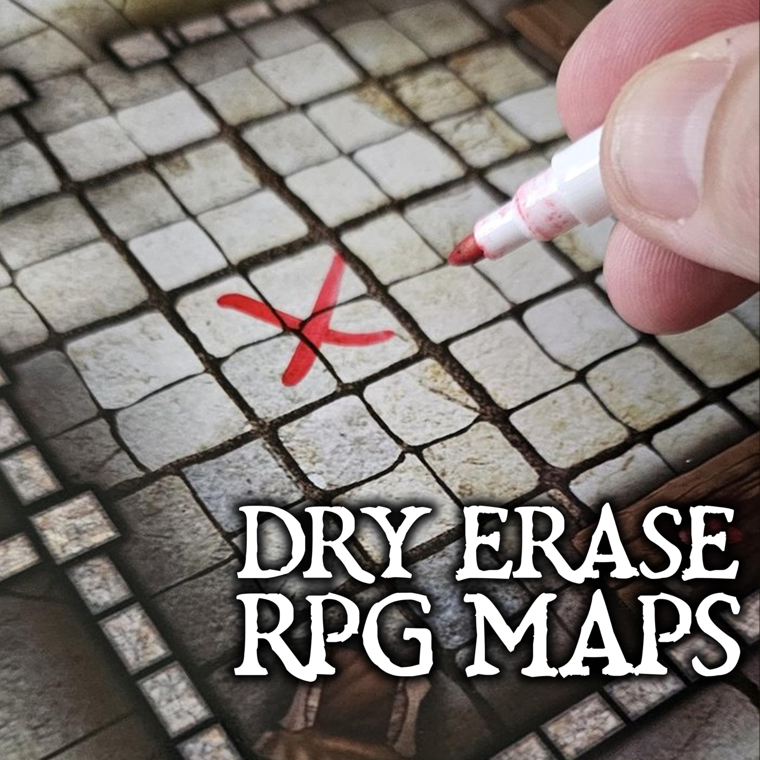 Loke BattleMats Dragon Lairs & Dungeons: Giant Book of Battle Mats | 62 Erasable Pages | Cardboard 3