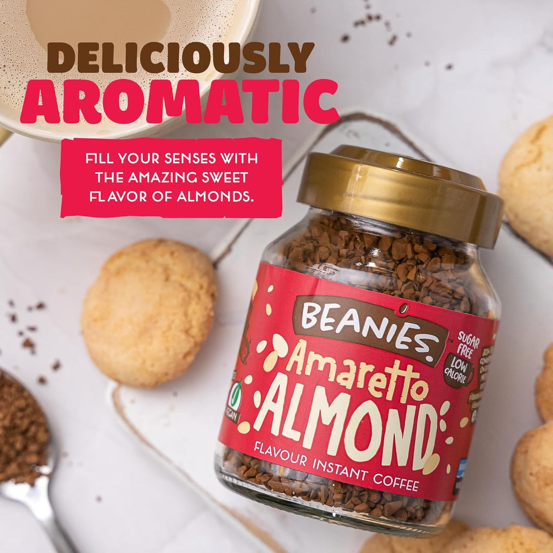 Beanies - Amaretto Almond Flavour Instant Coffee (50g)